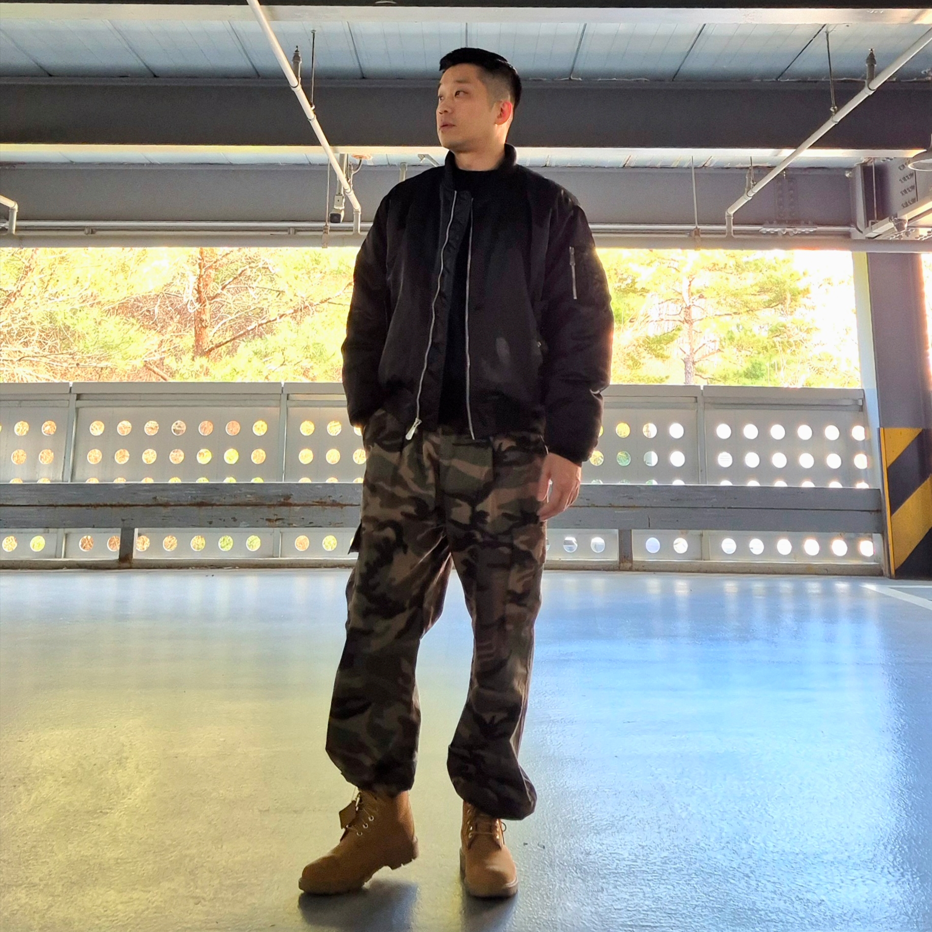 Timberland Premium 6 inch Waterproof Boot Wheat Nubuck - Wide, Nike NSW Air Bomber Jacket Black - Asia 착용 스타일 - 3