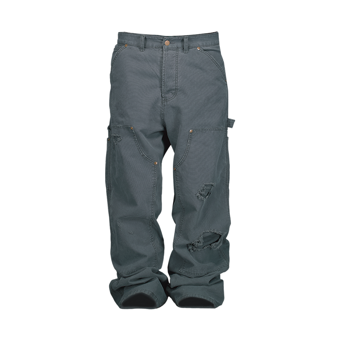언더마이카 아미 캔버스 카펜터 팬츠 미드나이트 틸(Undermycar Army Canvas Carpenter Pants Midnight Teal)