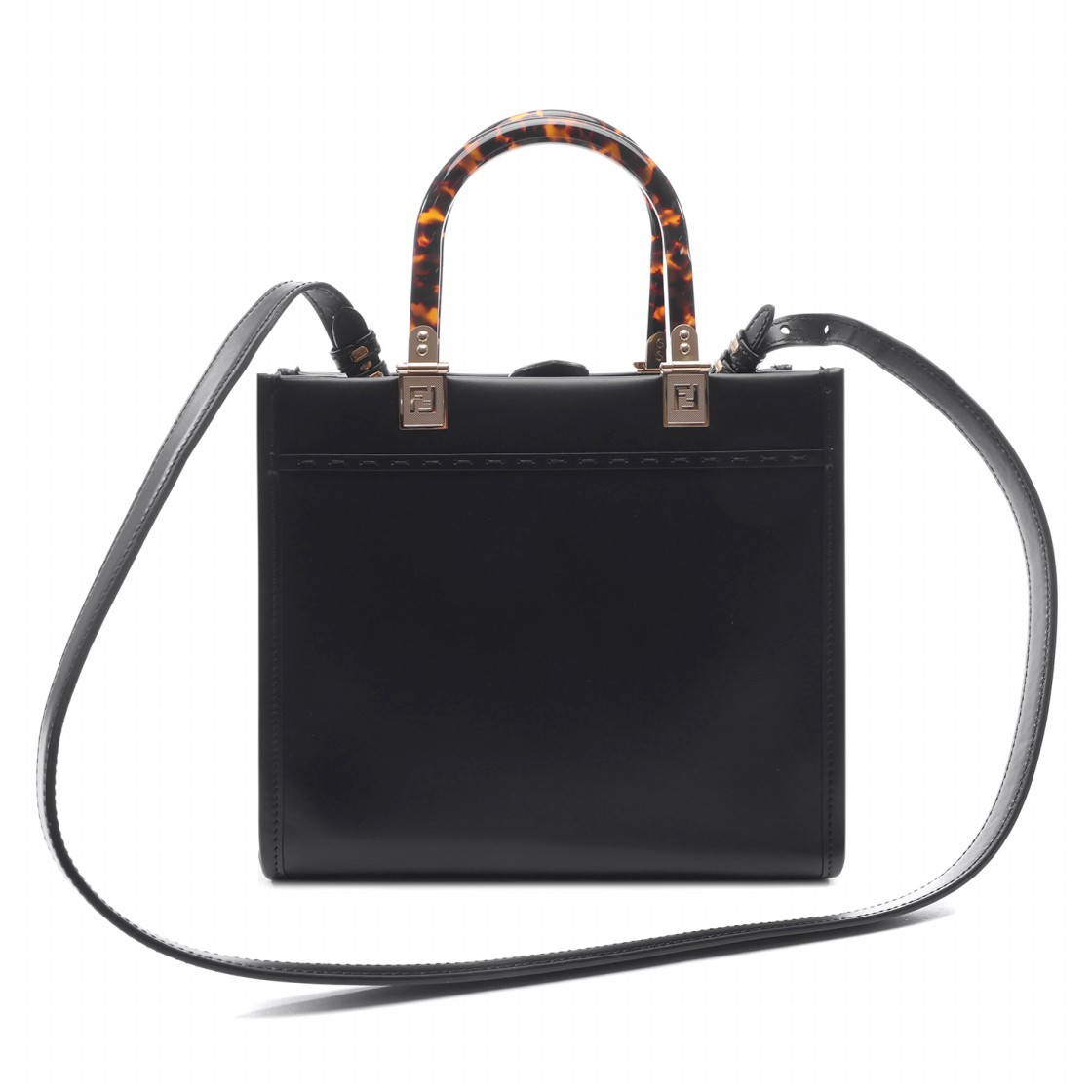 [15% 쿠폰] 펜디 선샤인 스몰 레더 쇼퍼백 블랙([15% 쿠폰] Fendi Sunshine Small Leather Shopper Bag Black) - 4
