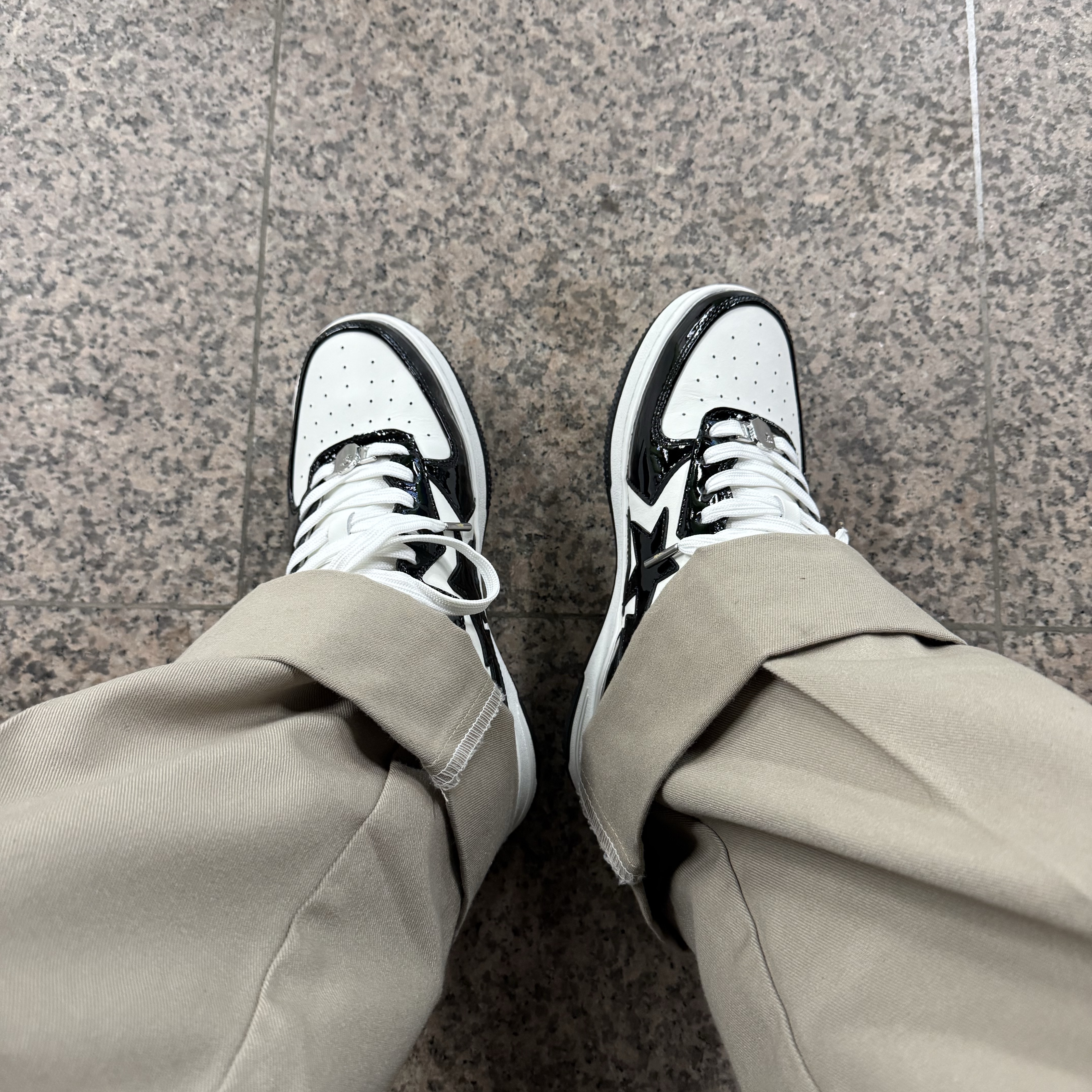 BAPE Sta Icon #1 Black 착용 스타일 - 4