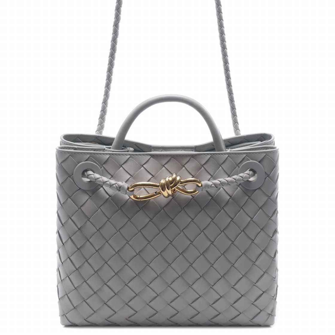 [15% 쿠폰] 보테가 베네타 안디아모 스몰 탑 핸들백 스털링([15% 쿠폰] Bottega Veneta Andiamo Small Top Handle Bag Sterling) - 2