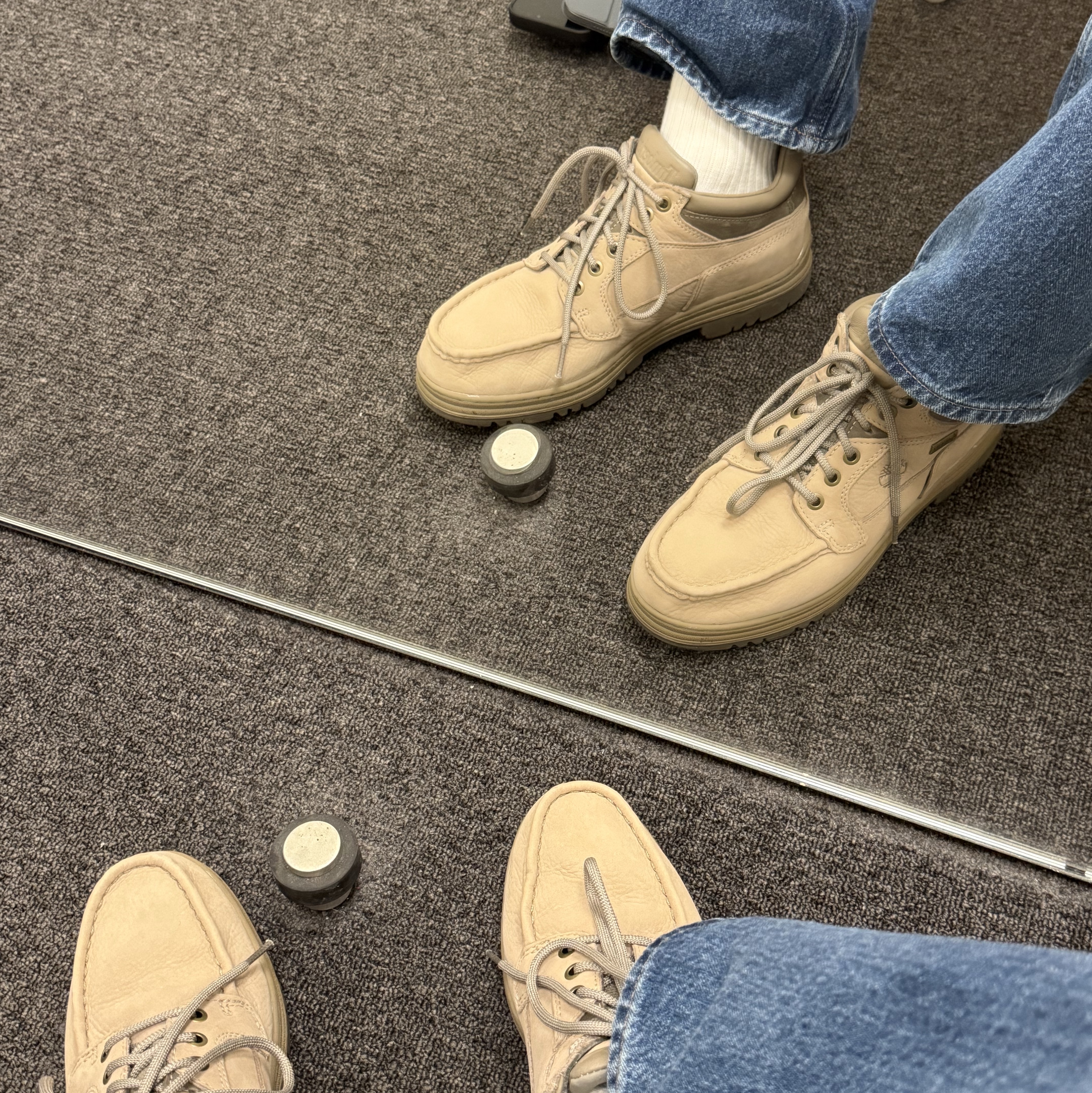 Timberland Heritage Gore-Tex Moc Toe Mid Boots Taupe Nubuck - Wide 착용 스타일