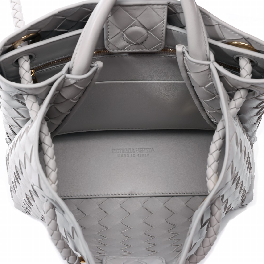 [15% 쿠폰] 보테가 베네타 안디아모 스몰 탑 핸들백 스털링([15% 쿠폰] Bottega Veneta Andiamo Small Top Handle Bag Sterling) - 6