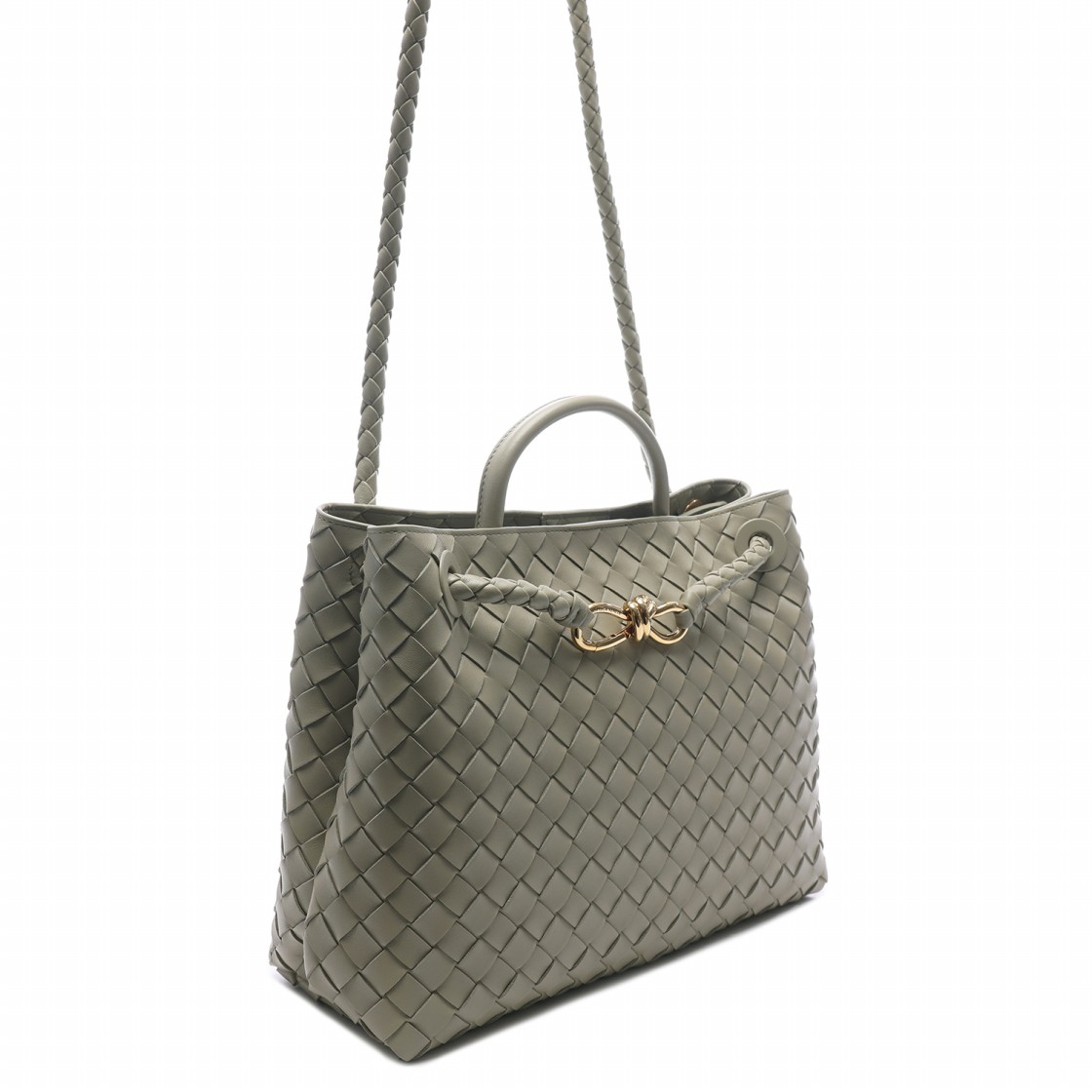 [15% 쿠폰] 보테가 베네타 미디움 안디아모 트래버틴([15% 쿠폰] Bottega Veneta Medium Andiamo Travertine) - 2