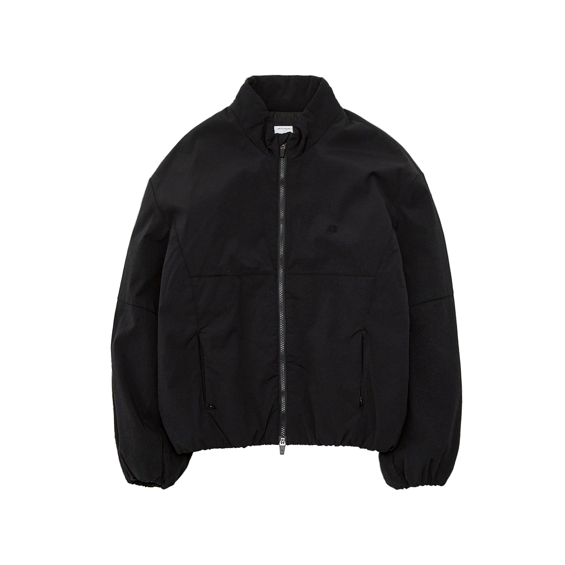 HM6PPK1001B0 Polyteru Human Index Human Light Puffer Track Jacket Black