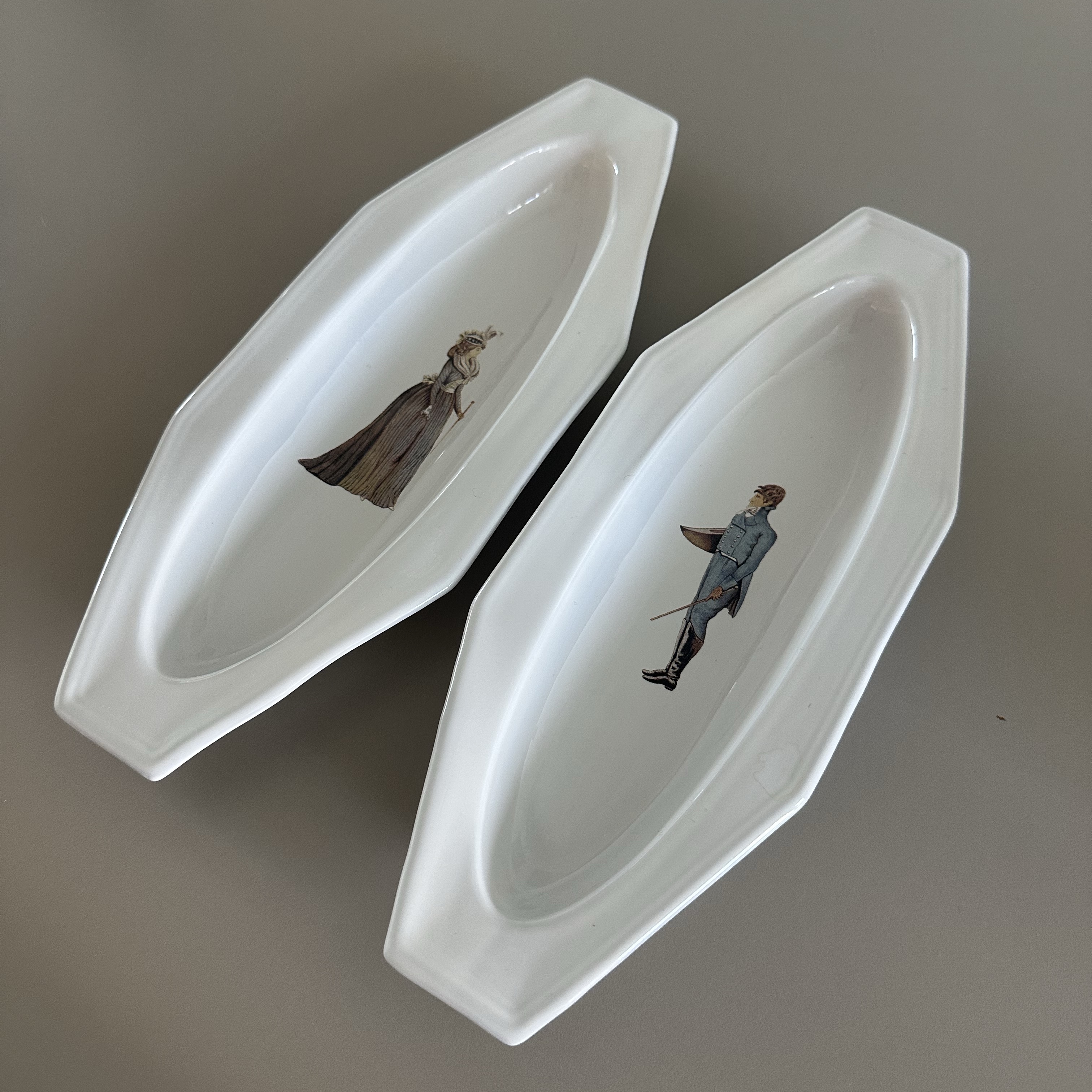 [3% 적립] Jungheejin creamic Egg bowl Dark grayish white, [3% 적립] Jungheejin creamic Long Octagonal Bowl Small Dark grayish white 착용 스타일 - 1