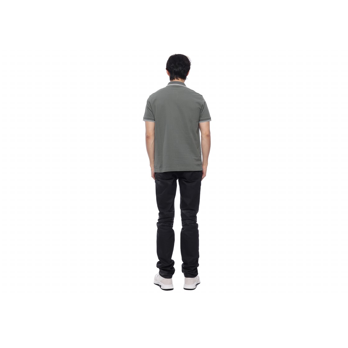 [25% 쿠폰] 스톤 아일랜드 2SC18 스트레치 코튼 피케 숏슬리브 폴로 셔츠 머스크 그린 - 24SS([25% 쿠폰] Stone Island 2SC18 Stretch Cotton Pique Short Sleeve Polo Shirt Musk Green - 24SS) - 5
