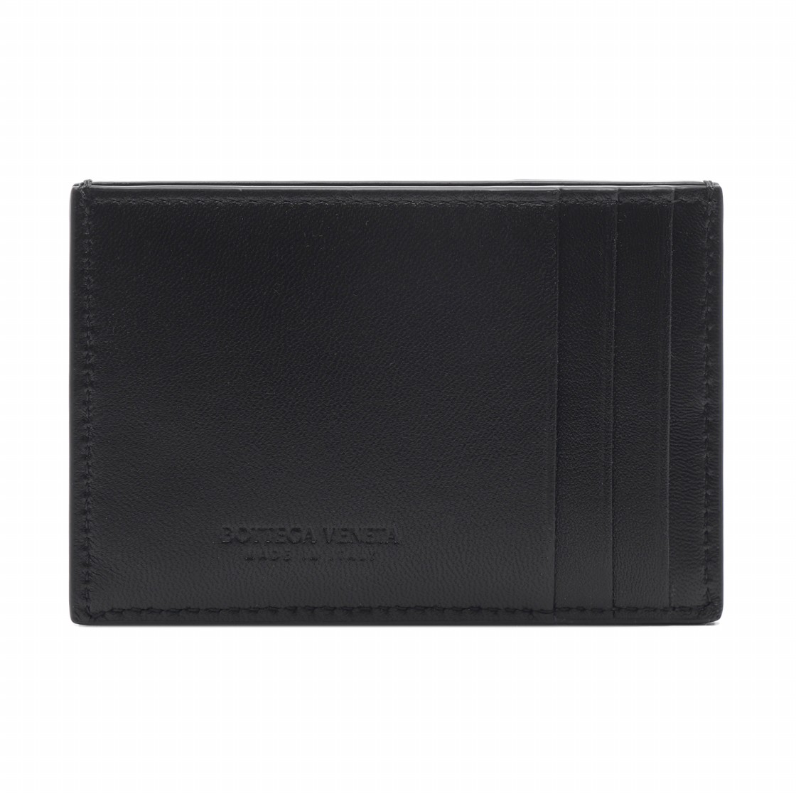 [20% 쿠폰] 보테가 베네타 카드 케이스 램스킨 & 카프스킨 블랙([20% 쿠폰] Bottega Veneta Credit Card Case Lambskin & Calfskin Black) - 4