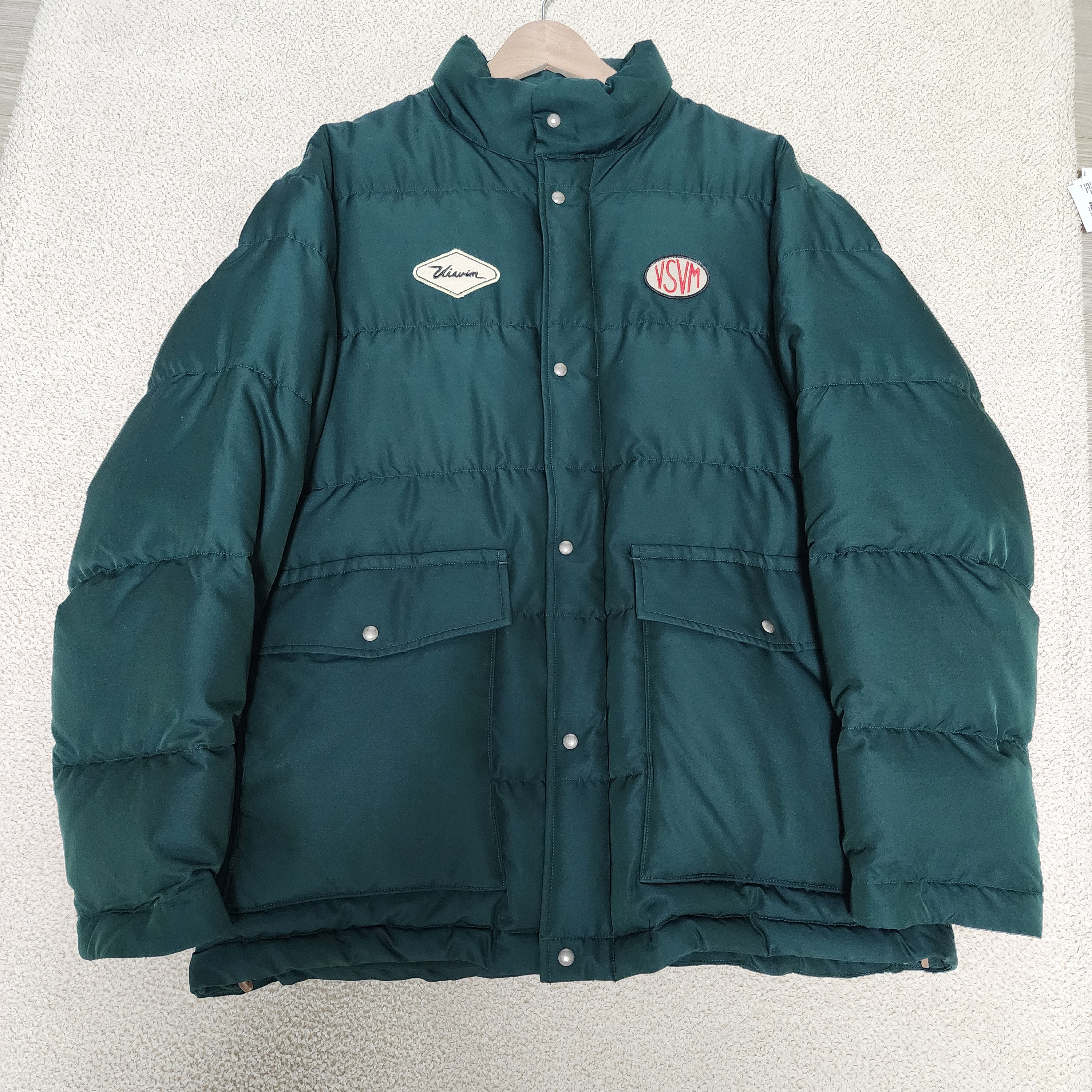 Visvim Bering Insulator Down Jacket Green - 24FW 착용 스타일 - 2