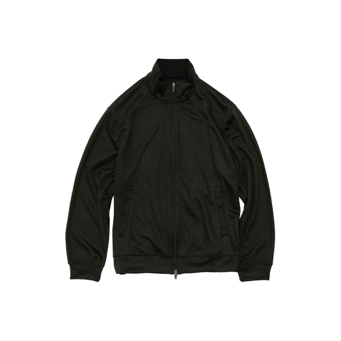 HM6PJU4691RK Polyteru Human Index Human Striped Track Top Jacket Khaki Black