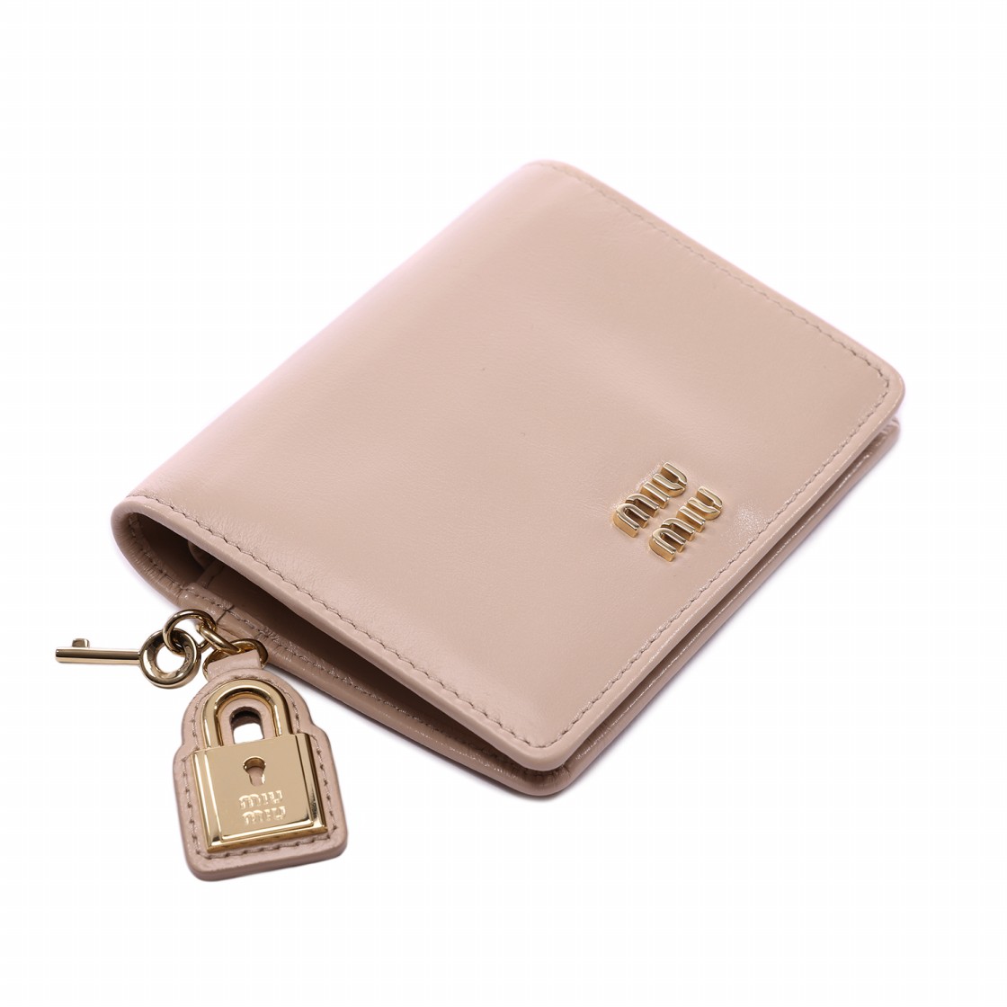 [25% 쿠폰] 미우 미우 스몰 레더 월렛 파우더 핑크([25% 쿠폰] Miu Miu Small Leather Wallet Powder Pink) - 5