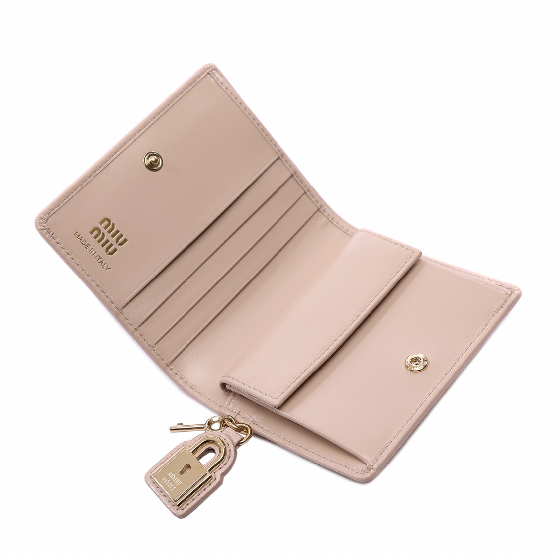 [25% 쿠폰] 미우 미우 스몰 레더 월렛 파우더 핑크([25% 쿠폰] Miu Miu Small Leather Wallet Powder Pink) - 6