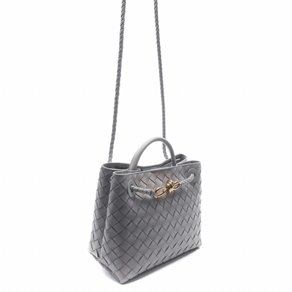[15% 쿠폰] 보테가 베네타 안디아모 스몰 탑 핸들백 스털링([15% 쿠폰] Bottega Veneta Andiamo Small Top Handle Bag Sterling) - 3