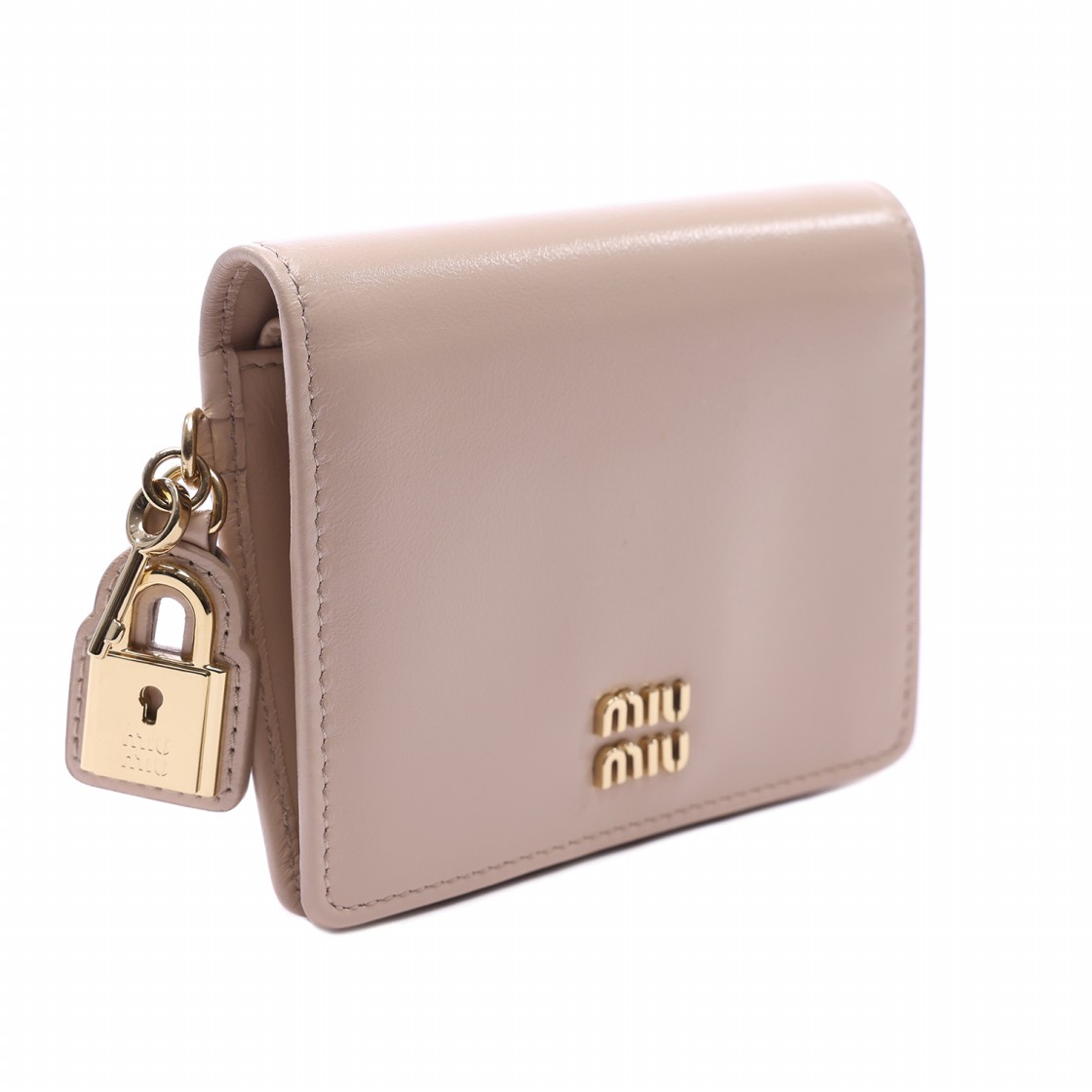 [25% 쿠폰] 미우 미우 스몰 레더 월렛 파우더 핑크([25% 쿠폰] Miu Miu Small Leather Wallet Powder Pink) - 3