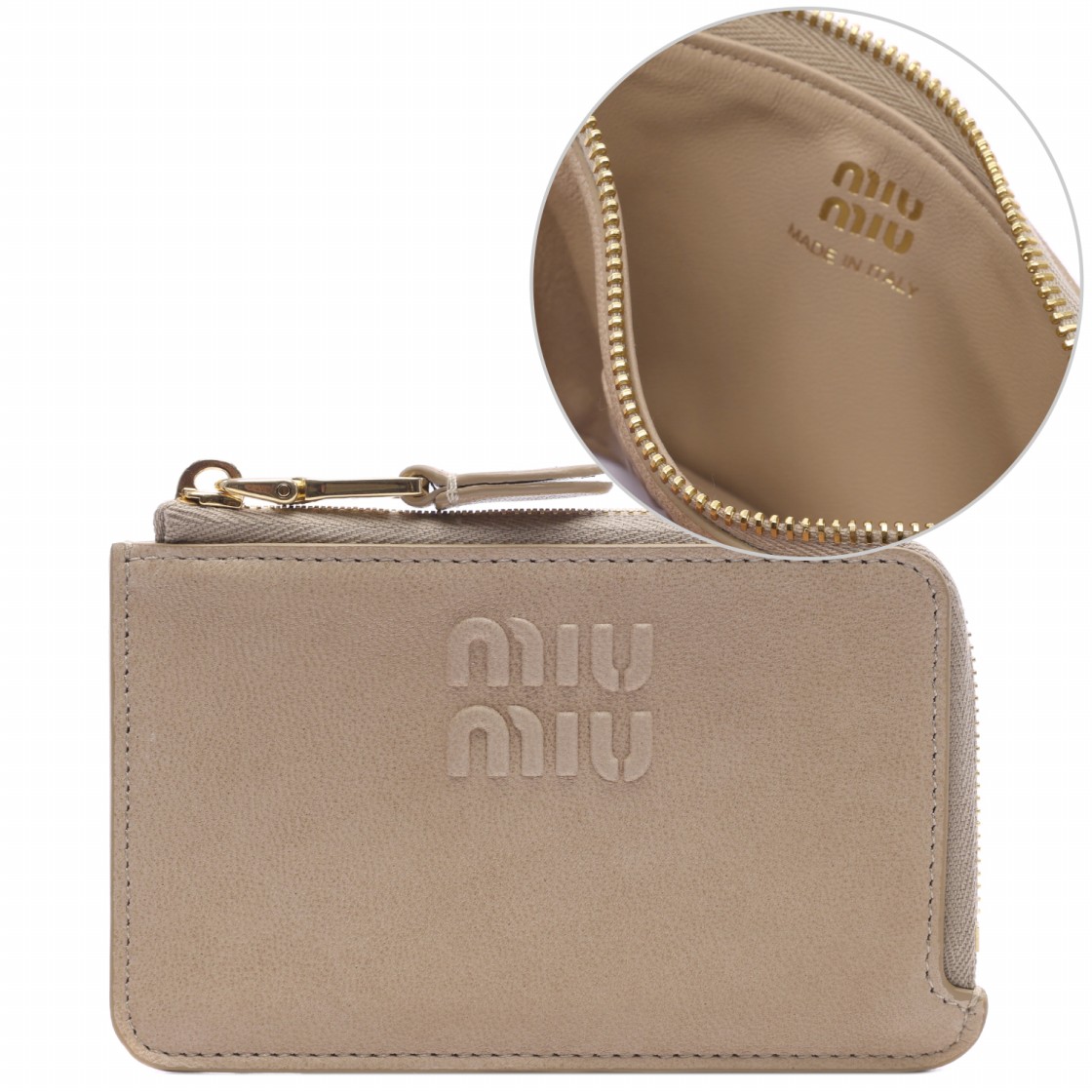[25% 쿠폰] 미우 미우 나파 레더 엔벨로프 카드 홀더 코드([25% 쿠폰] Miu Miu Nappa Leather Envelope Card Holder Cord) - 2