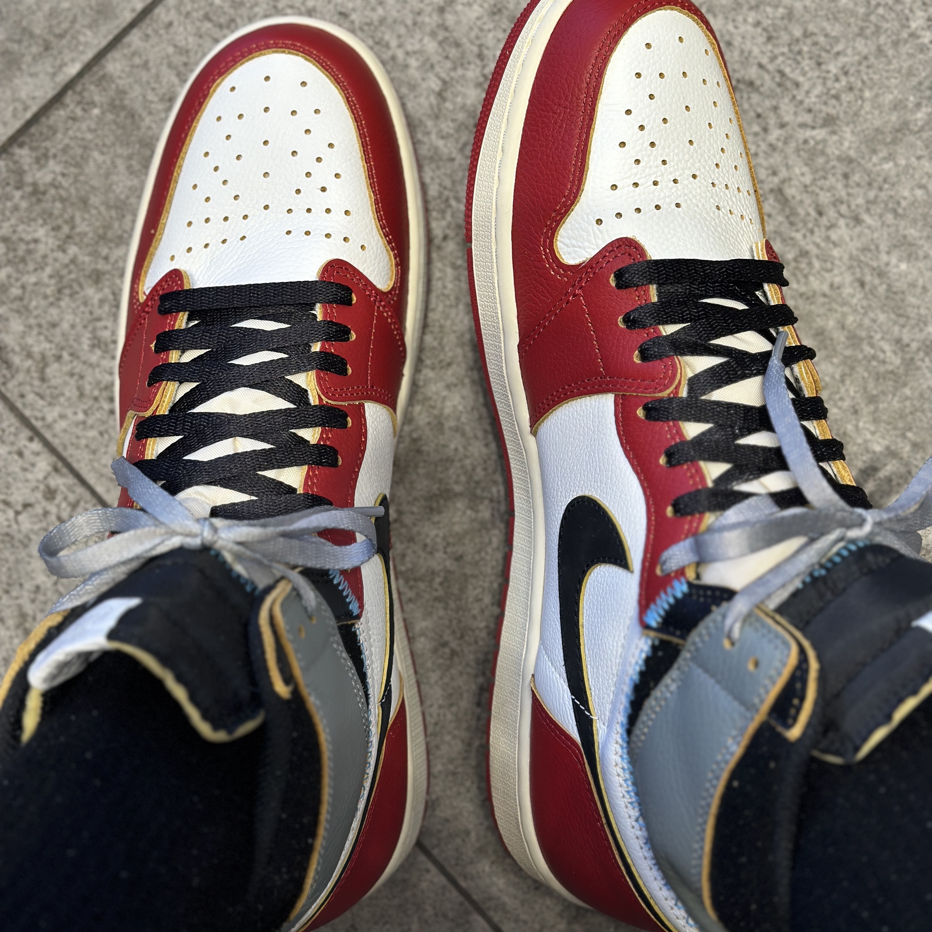 Jordan 1 x Union Retro High OG Chicago Shadow 착용 스타일