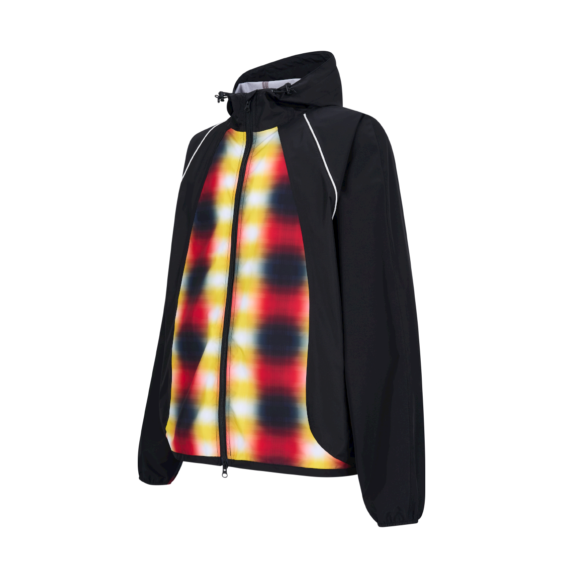 홍우성 런 체크 윈드 재킷 블랙(Hongwoosung Run Check Wind Jacket Black) - 2