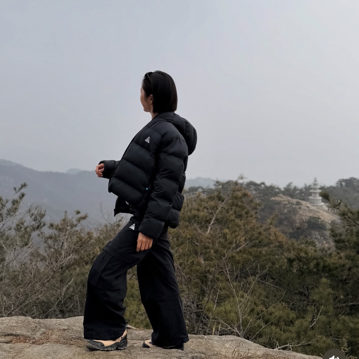 (W) Nike ACG Smith Summit Zip-Off Pants Black - Asia, Nike ACG Air Mada Vachetta Tan 착용 스타일 - 1