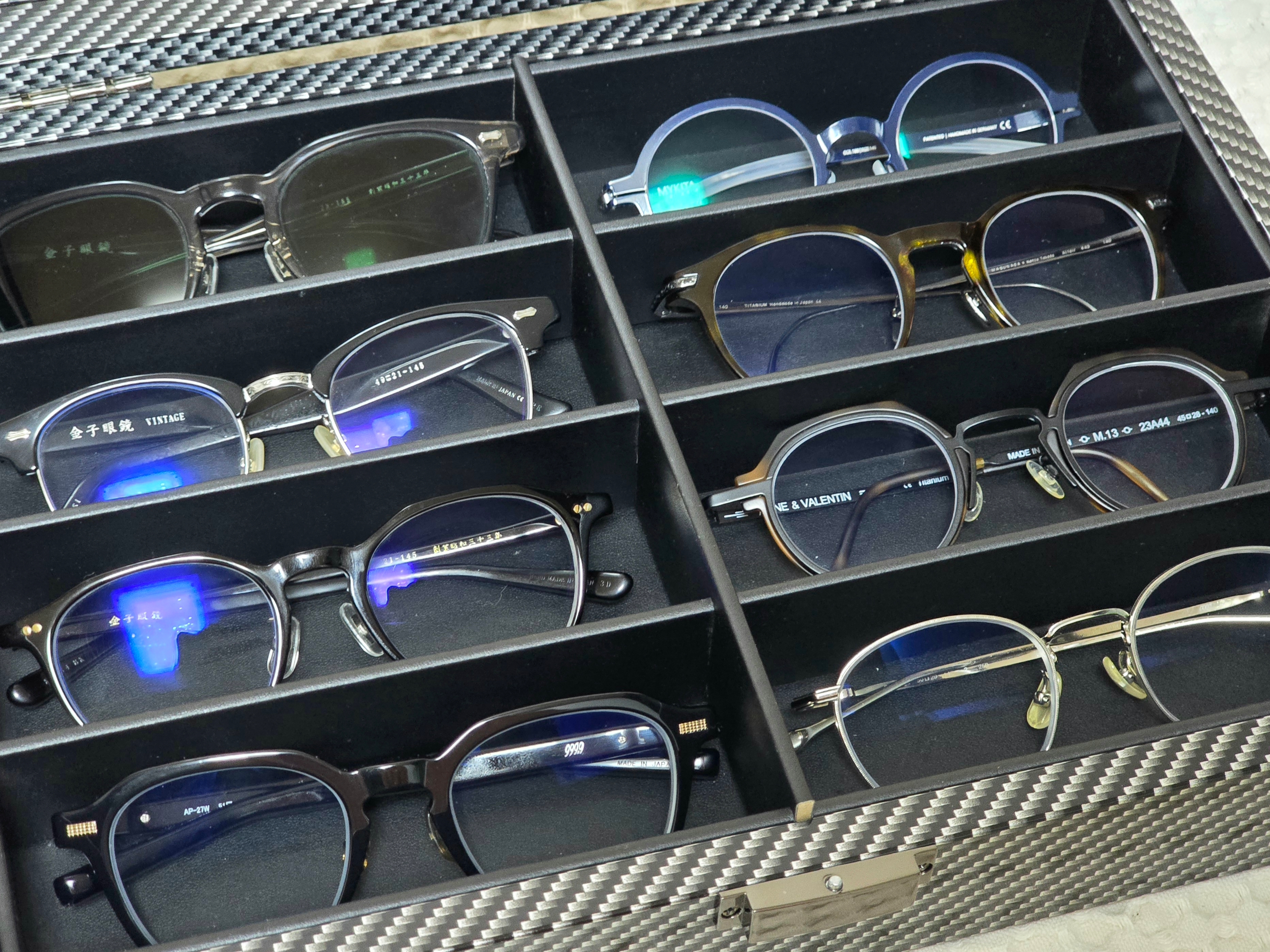 Kaneko Optical KA56 Black, Kaneko Optical KC84 Choco Sasa 착용 스타일