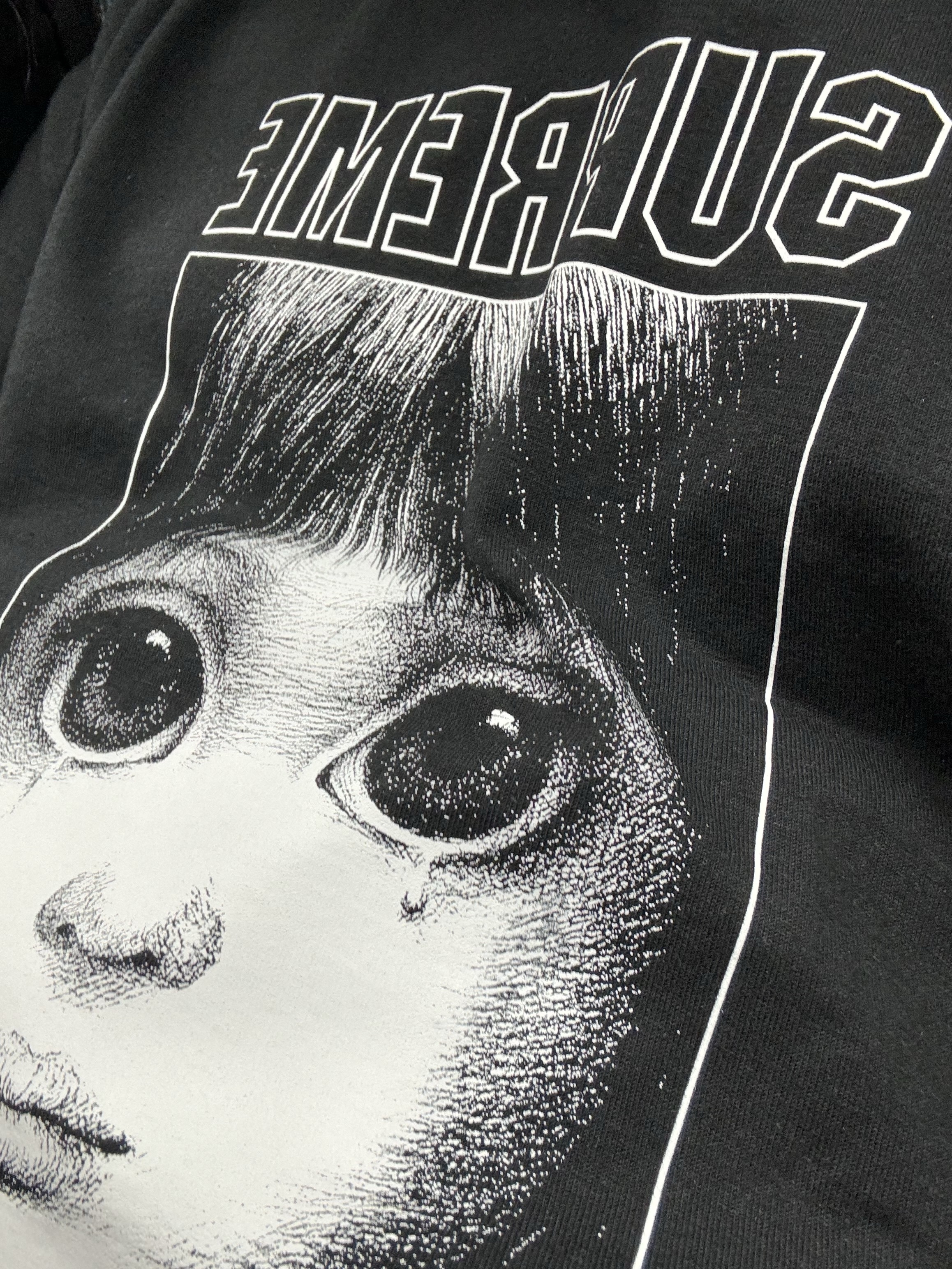 Supreme Pinline T-Shirt Black - 24SS, Supreme Stick T-Shirt White - 25FW 착용 스타일 - 8