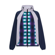 Hongwoosung Run Check Wind Jacket Navy