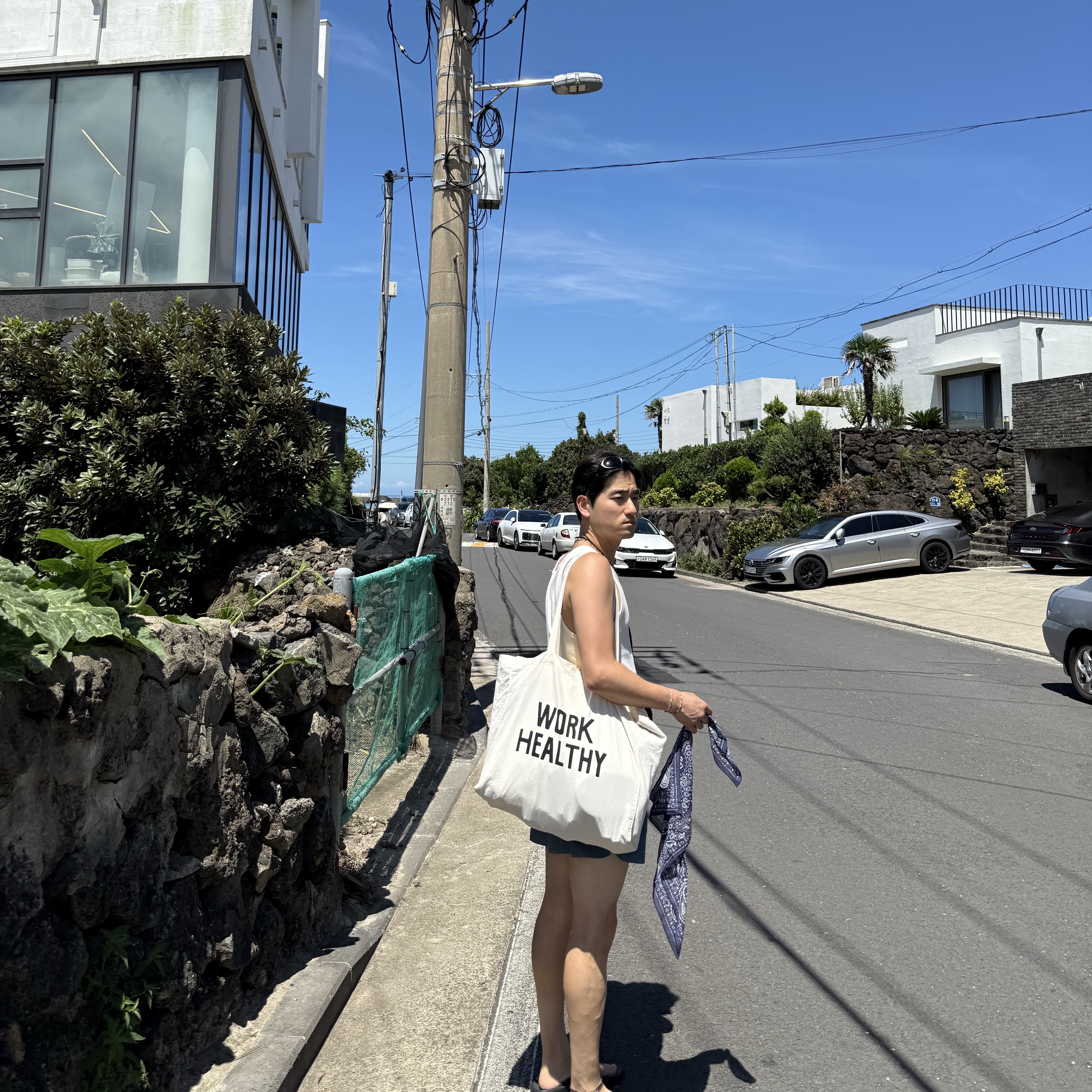 Collect Pieces Work Healthy Market Bag Natural, Oakley Eye Jacket Redux Matte Black Frame Prizm Grey Lenses High Bridge Fit 착용 스타일