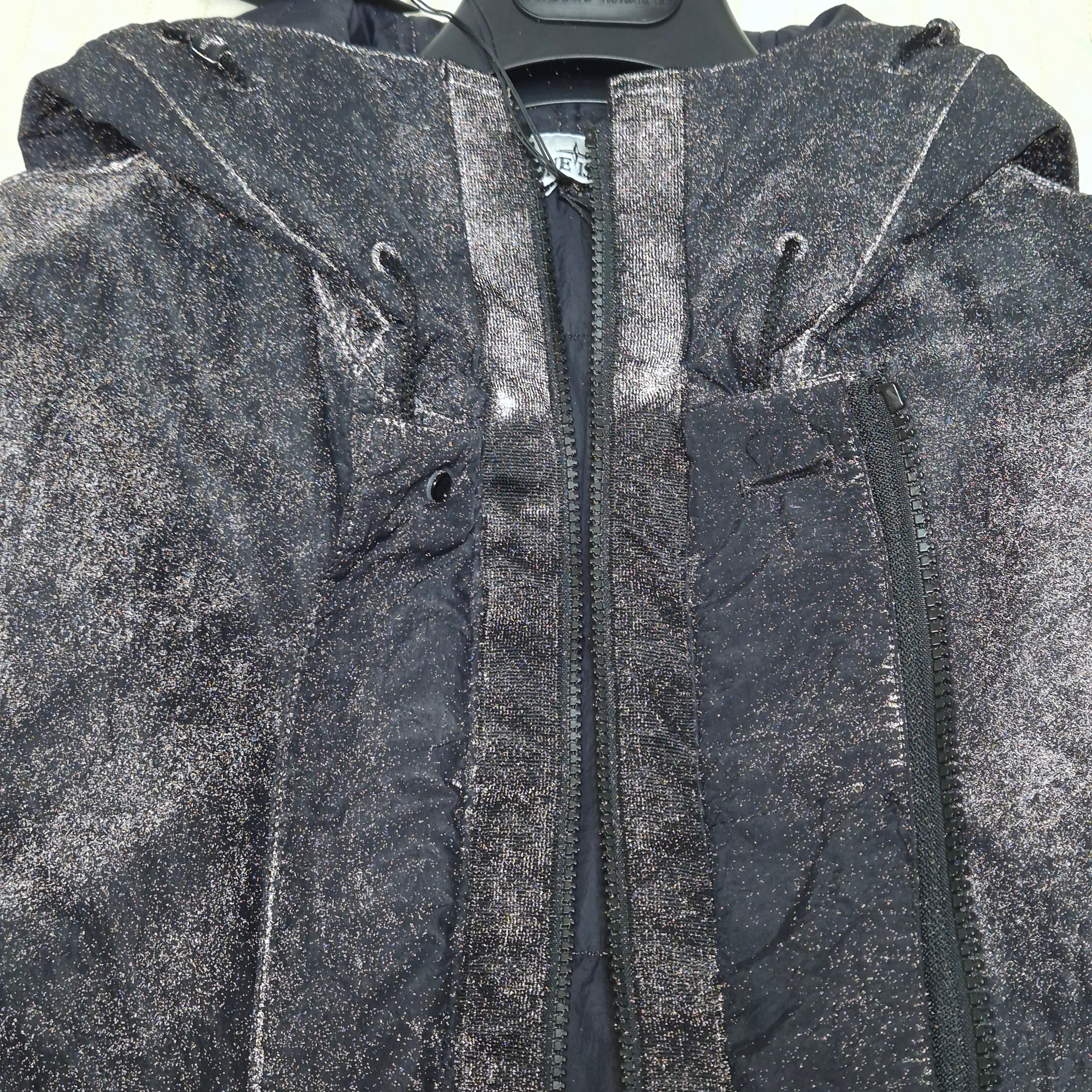 Stone Island 4100072 Dense Nylon-TC Hand Sprayed Reflective Hoode Jacket with Ant Drop Black - 26SS 착용 스타일 - 7