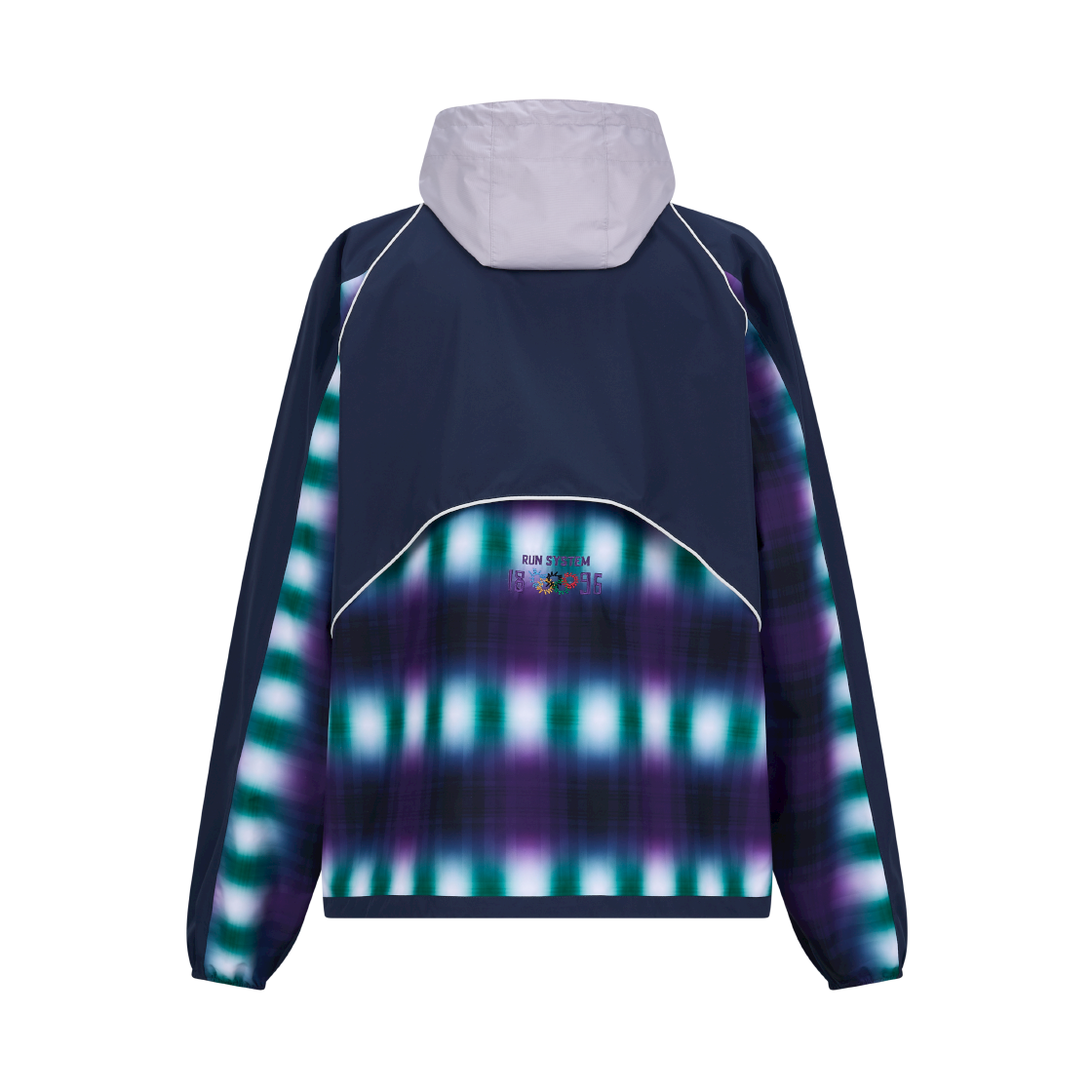 홍우성 런 체크 윈드 재킷 네이비(Hongwoosung Run Check Wind Jacket Navy) - 3