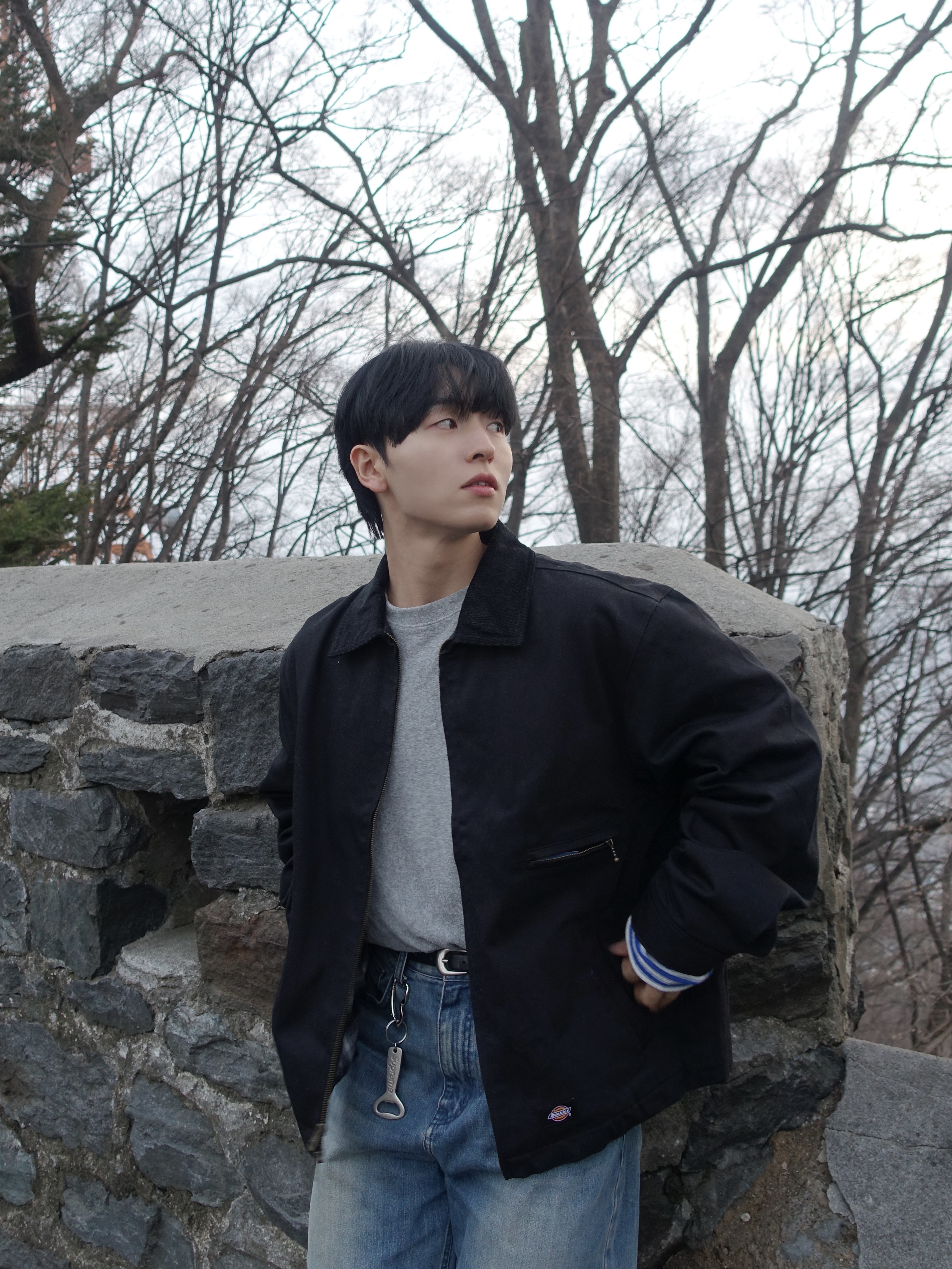 Red Wing Iron Ranger 8111 Amber Harness - D, Nonnod Terry Layered T-shirts Grey 착용 스타일 - 3