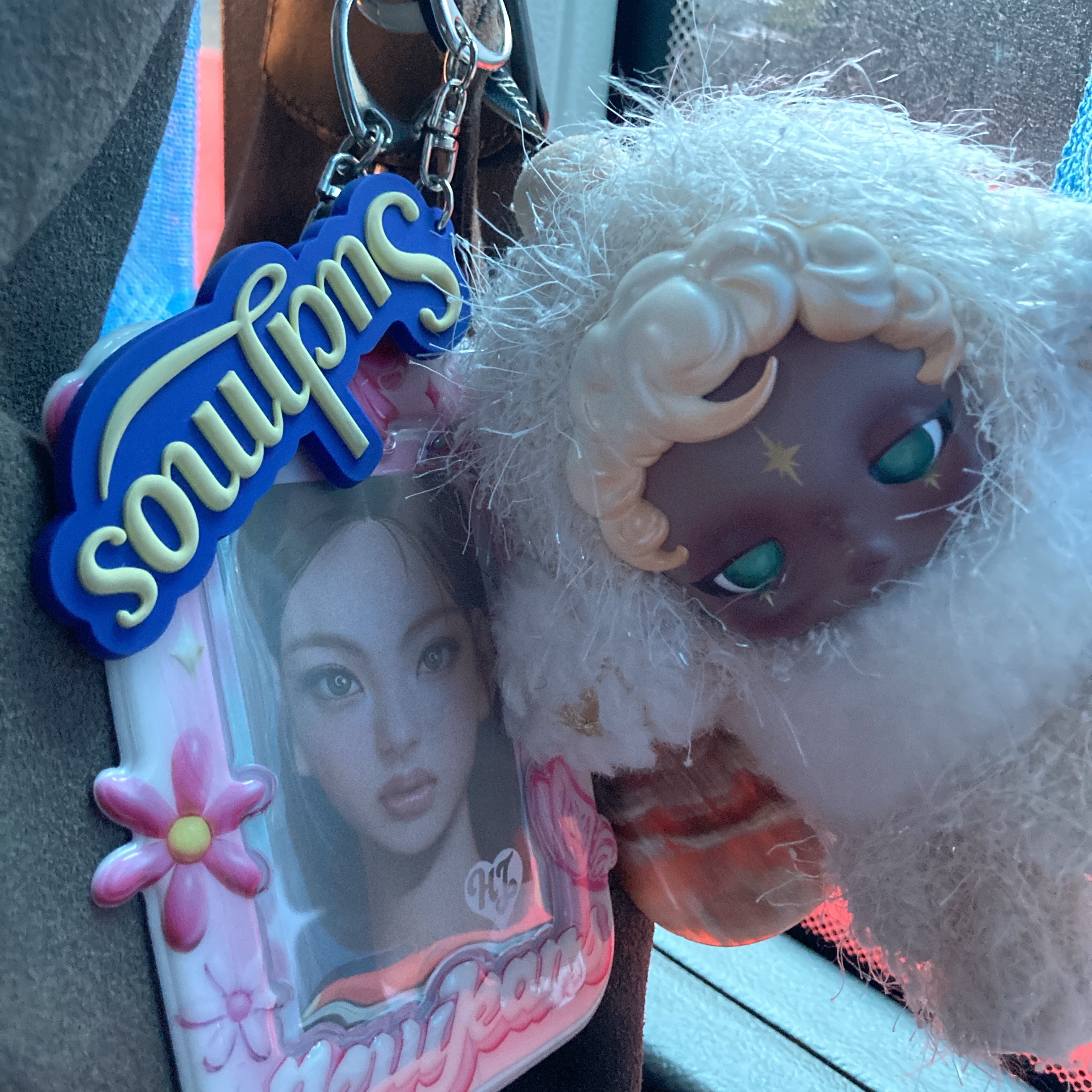 Pop Mart Skullpanda You Found Me ! Series Plush Doll Pendant Sandman (Opened Case) 착용 스타일 - 1