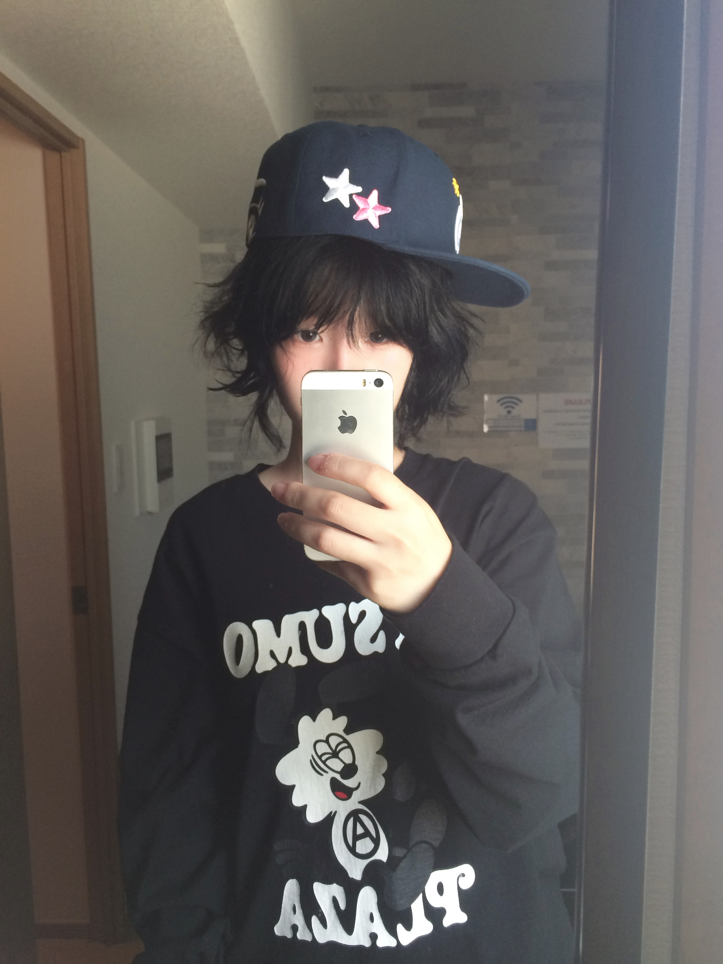 Verdy Otsumo Plaza L/S T-Shirt Black - Otsumo Plaza Exclusive, VERDY : I Believe in Me - 성인 착용 스타일