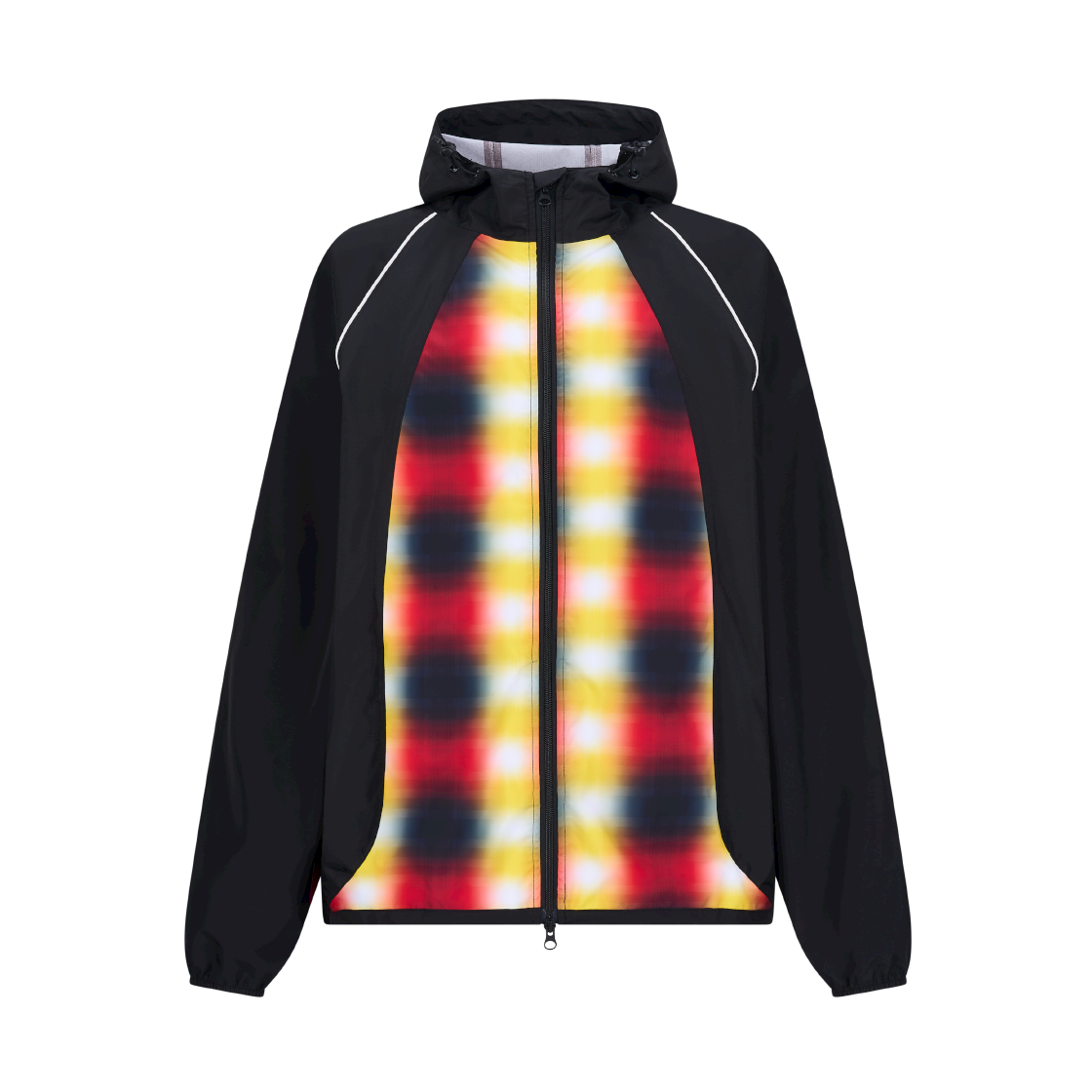 홍우성 런 체크 윈드 재킷 블랙(Hongwoosung Run Check Wind Jacket Black)