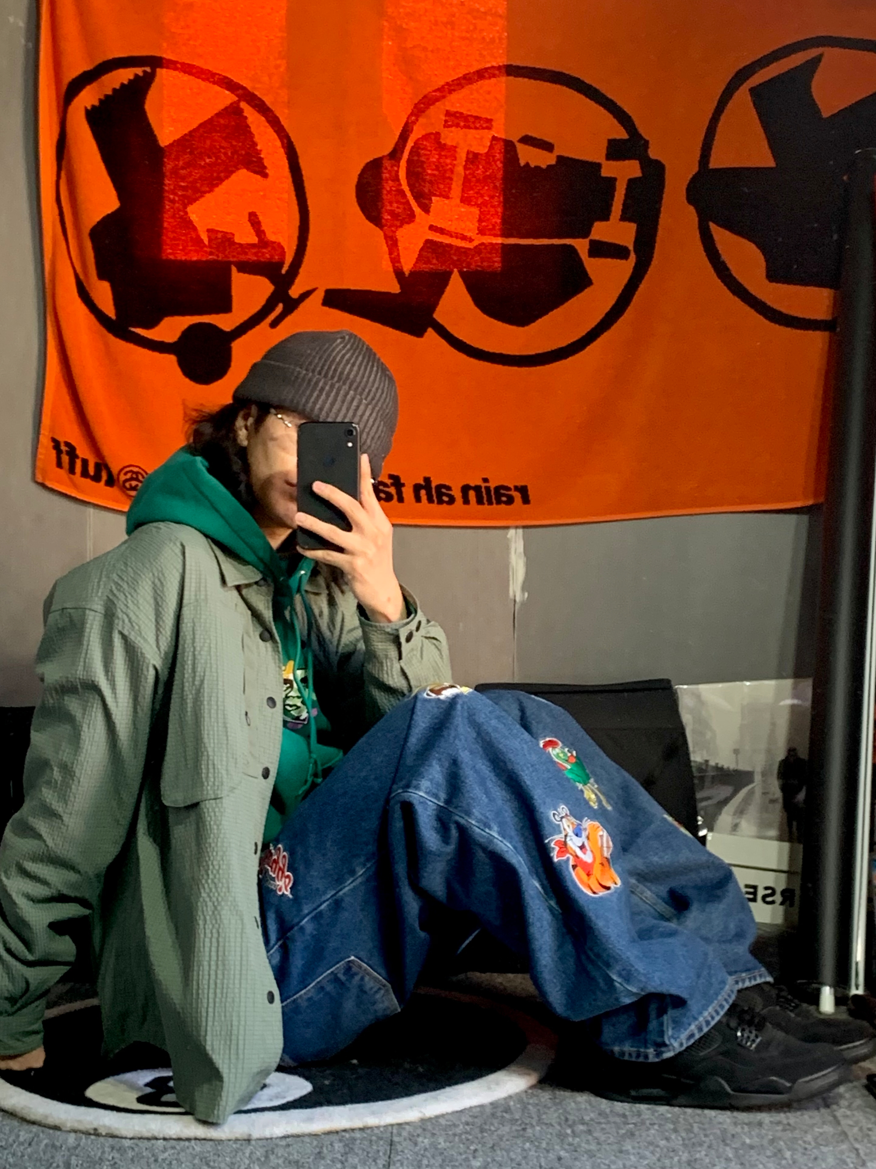 Jordan 4 Retro Black Cat 2020, Gentle Monster x Maison Margiela MM217 Silver Clear 착용 스타일 - 2