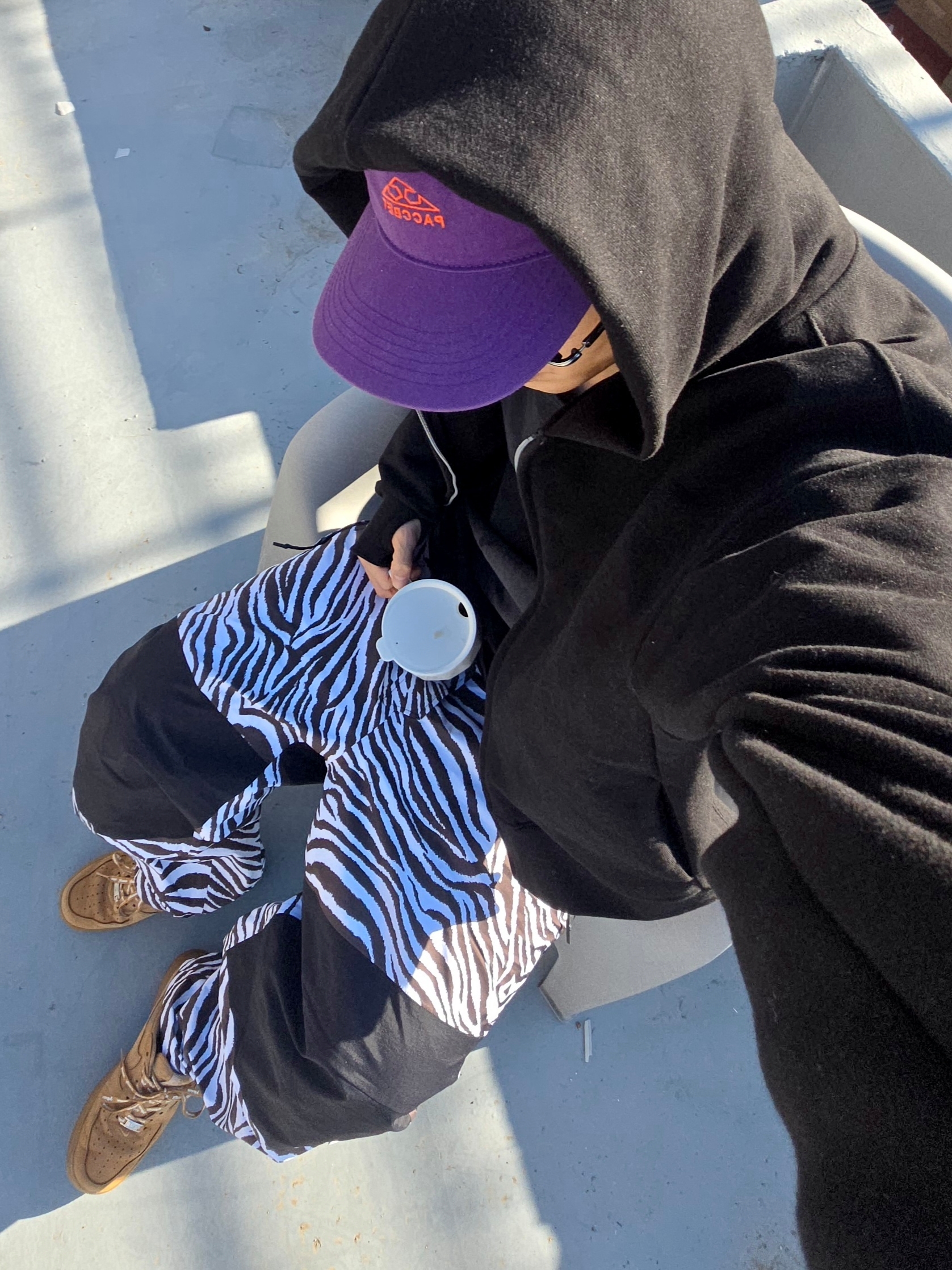 Nike x Supreme Air Force 1 Low Flax, Gentle Monster x Maison Margiela MM217 Silver Clear 착용 스타일 - 1