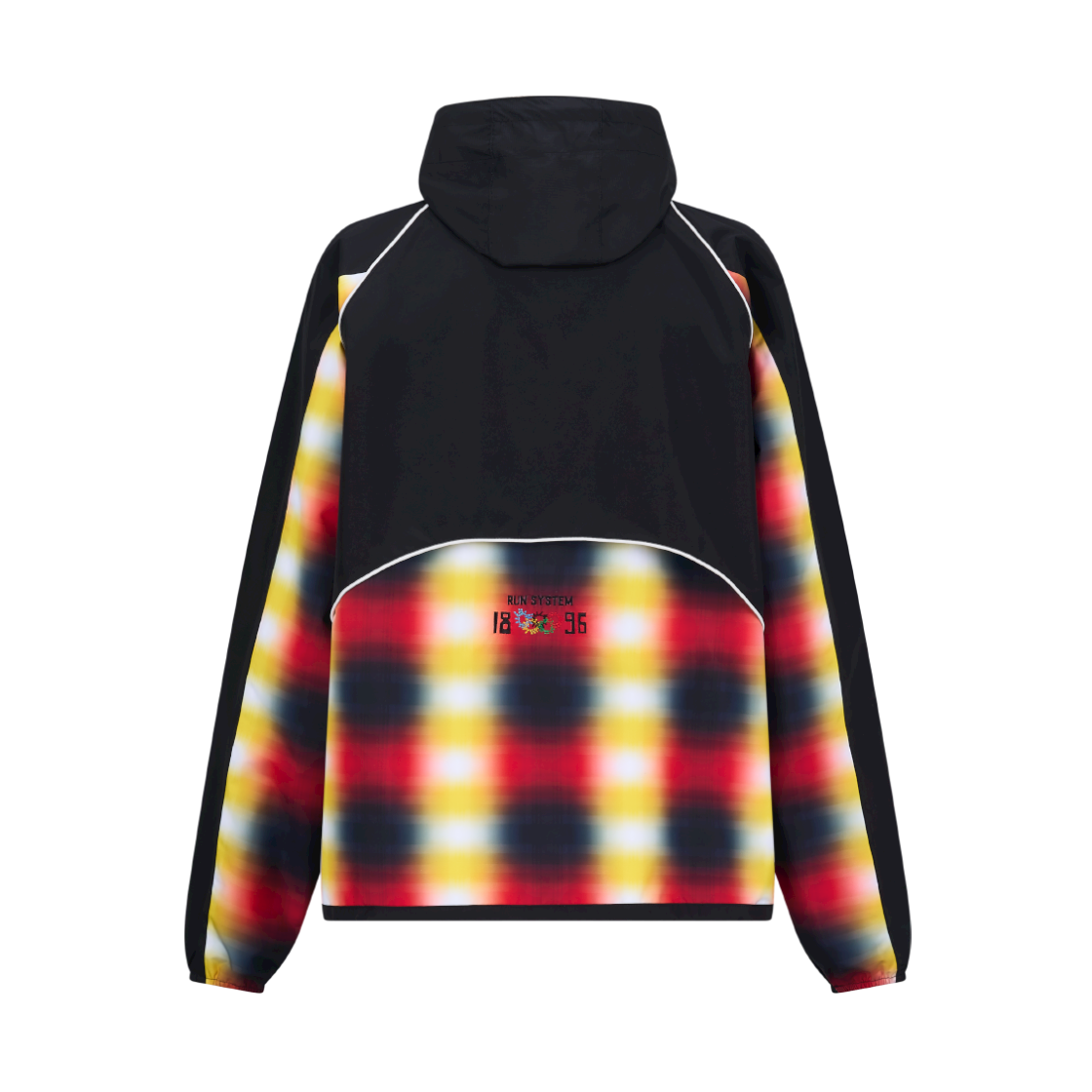 홍우성 런 체크 윈드 재킷 블랙(Hongwoosung Run Check Wind Jacket Black) - 3