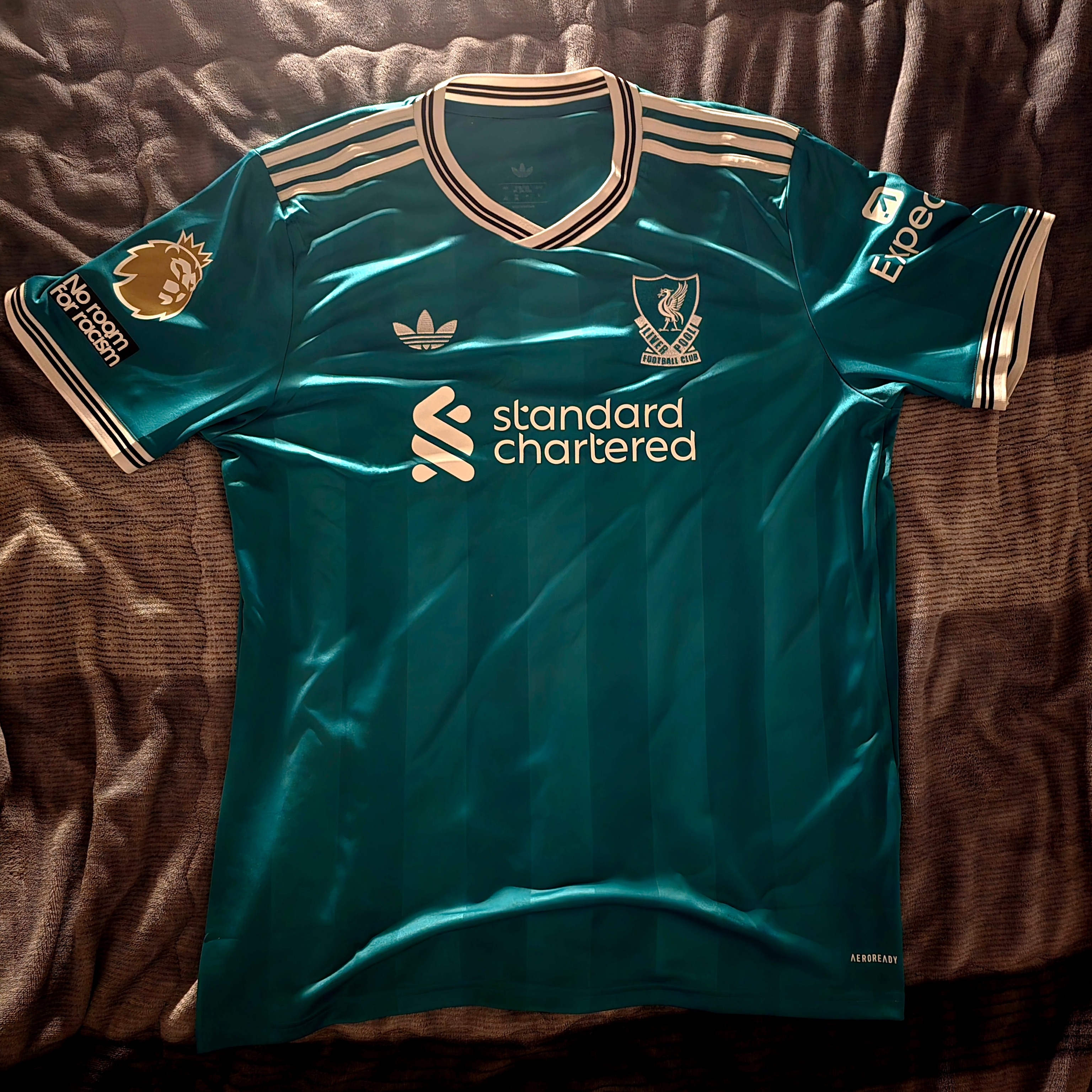 Adidas Liverpool FC 2025/26 Third Jersey Sea Green - KR Sizing (Non Marking Ver.) 착용 스타일