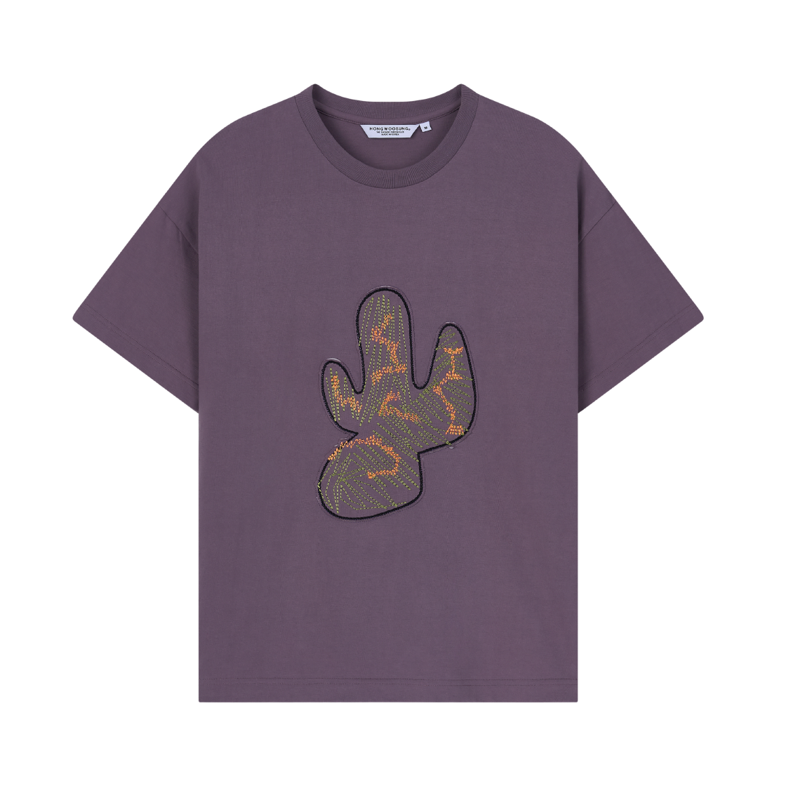 SS26TST010PE Hongwoosung Field Sketch Cactus Tee Purple
