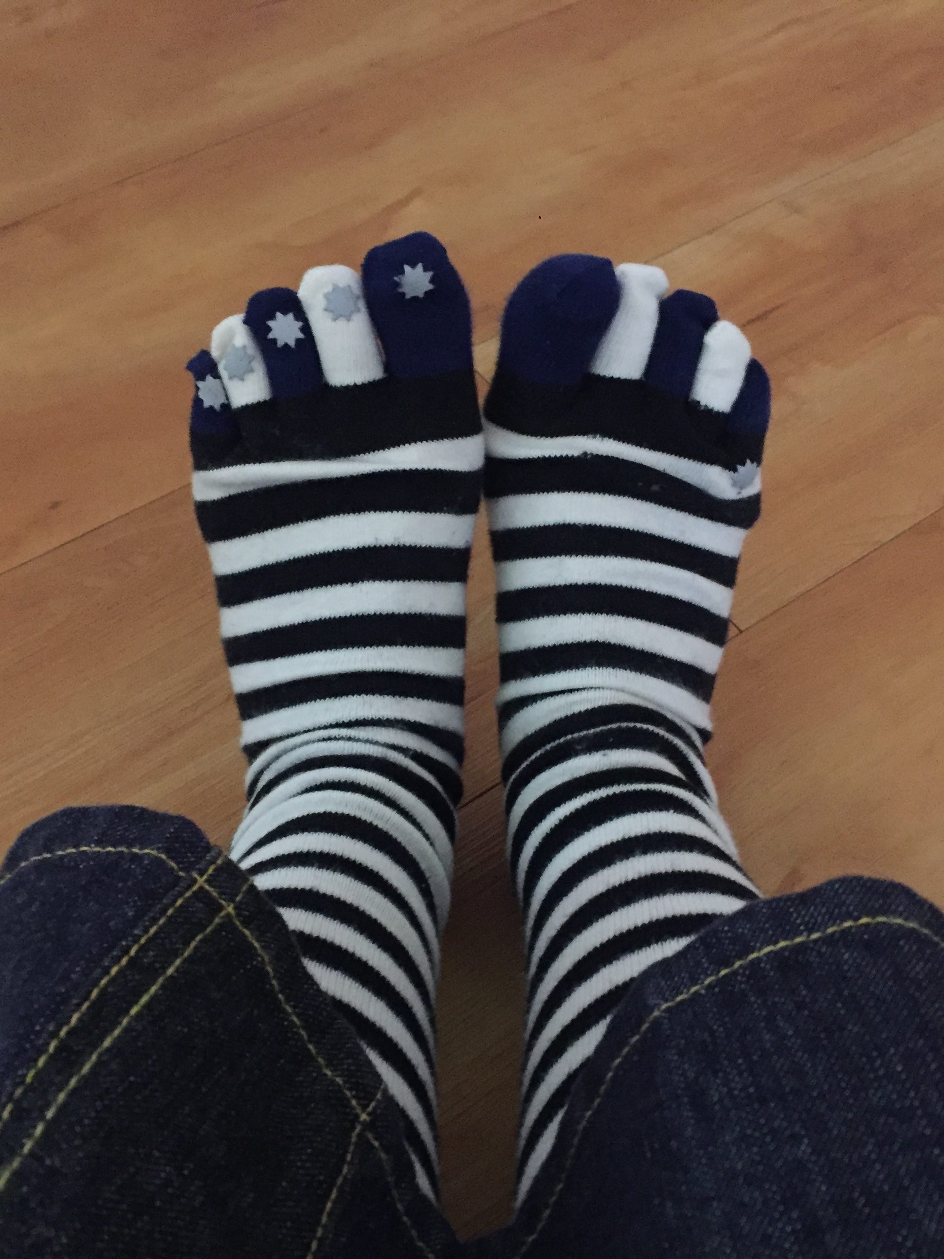 COYSEIO Double-Layer Striped Socks Navy, Dr. Martens 1461 Quad Black 착용 스타일 - 2