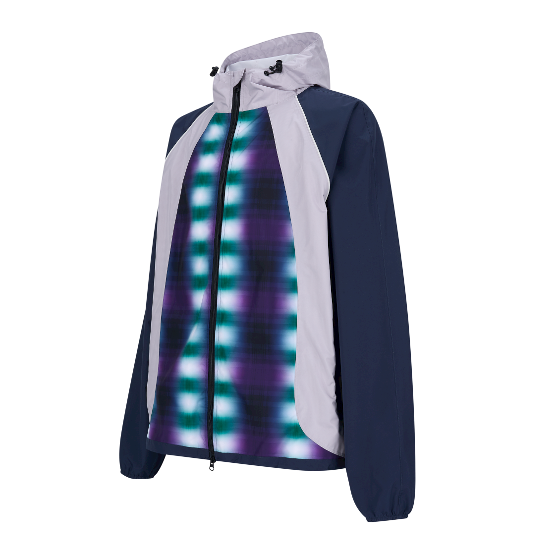 홍우성 런 체크 윈드 재킷 네이비(Hongwoosung Run Check Wind Jacket Navy) - 2