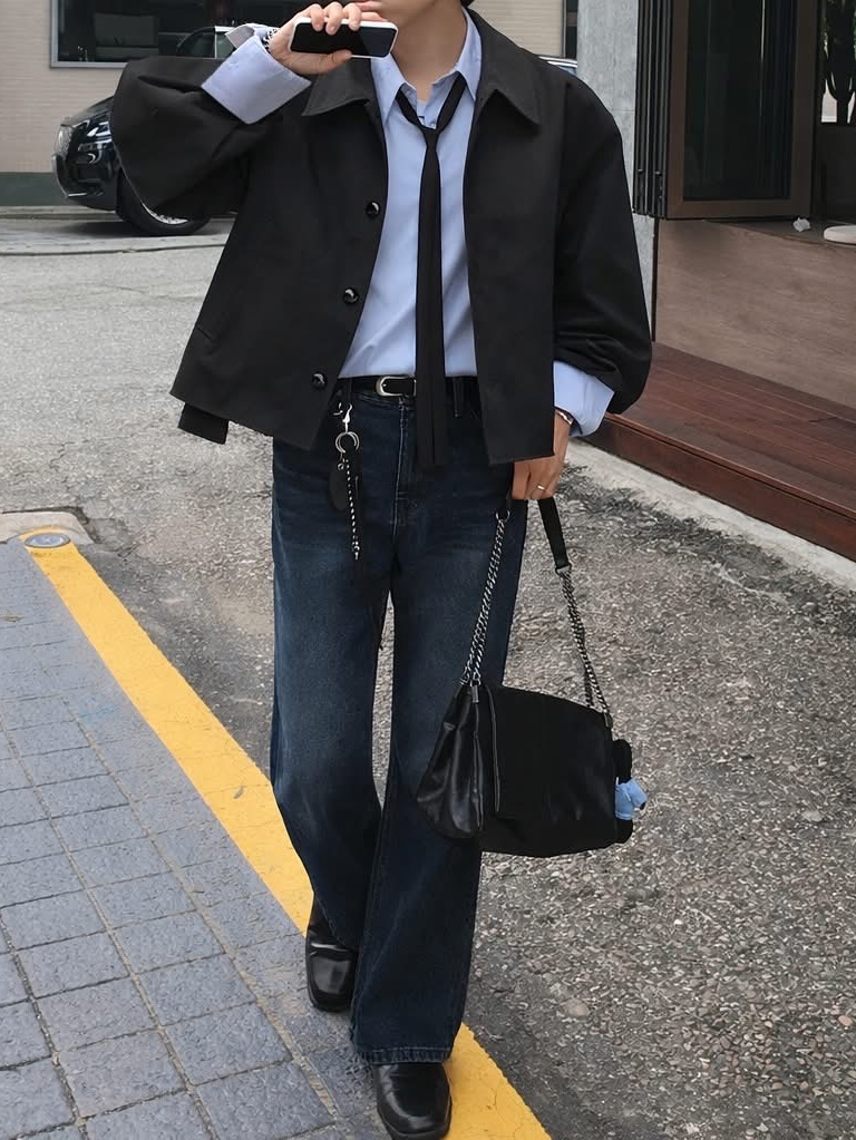 Diesel Dx1550040 Stainless Steel Chain Bracelet Silver, Zara Rock Style Flap Shoulder Bag Black 착용 스타일 - 3