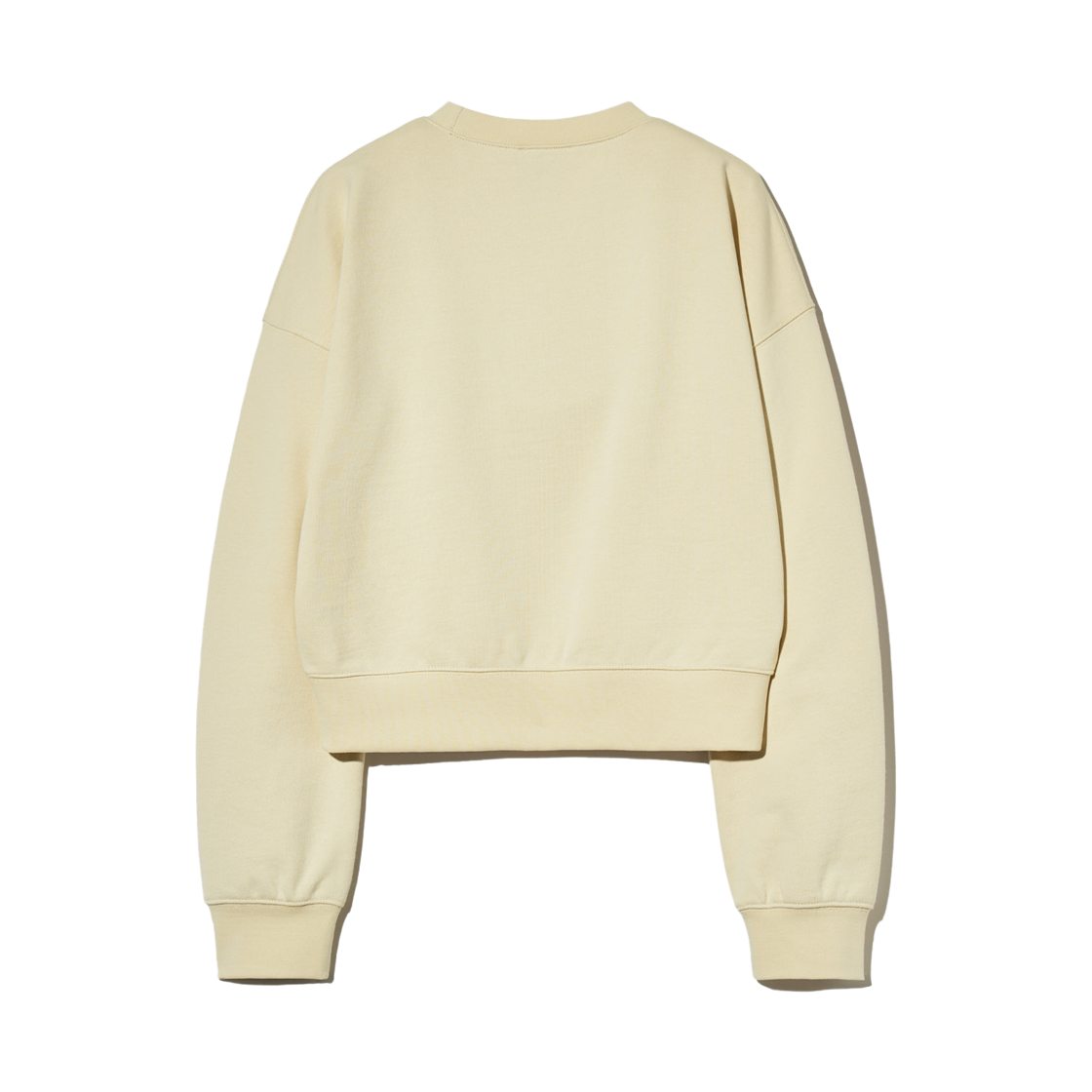 (W) 마리떼 프랑소와 저버 클래식 로고 크롭 스웨트셔츠 크림((W) Marithe Francois Girbaud Classic Logo Crop Sweatshirt Cream) - 2