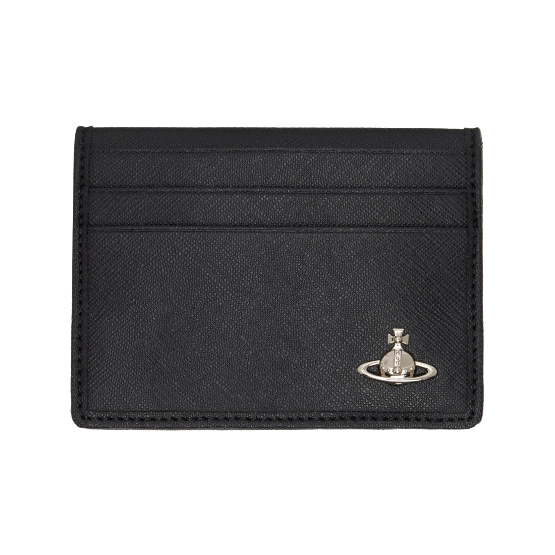 5402000ZM-S0021-N401 Vivienne Westwood Leather Card Holder Black