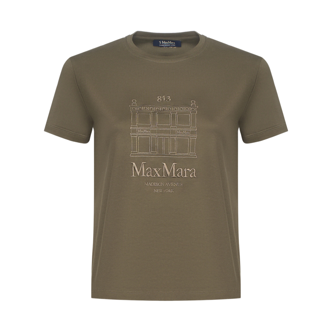 BELLA-009 (W) S Max Mara Bella Cotton T-Shirt Khaki