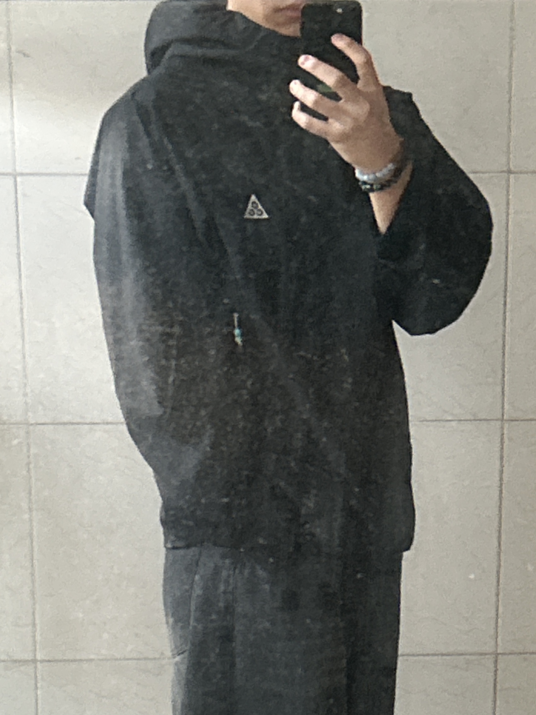 Nike ACG Storm-Fit ADV Cascade Rains Full Zip Jacket Black - Asia 착용 스타일