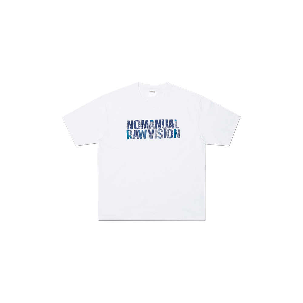 NMSS62TS17WHT NOMANUAL Paisley Applique T-shirt White