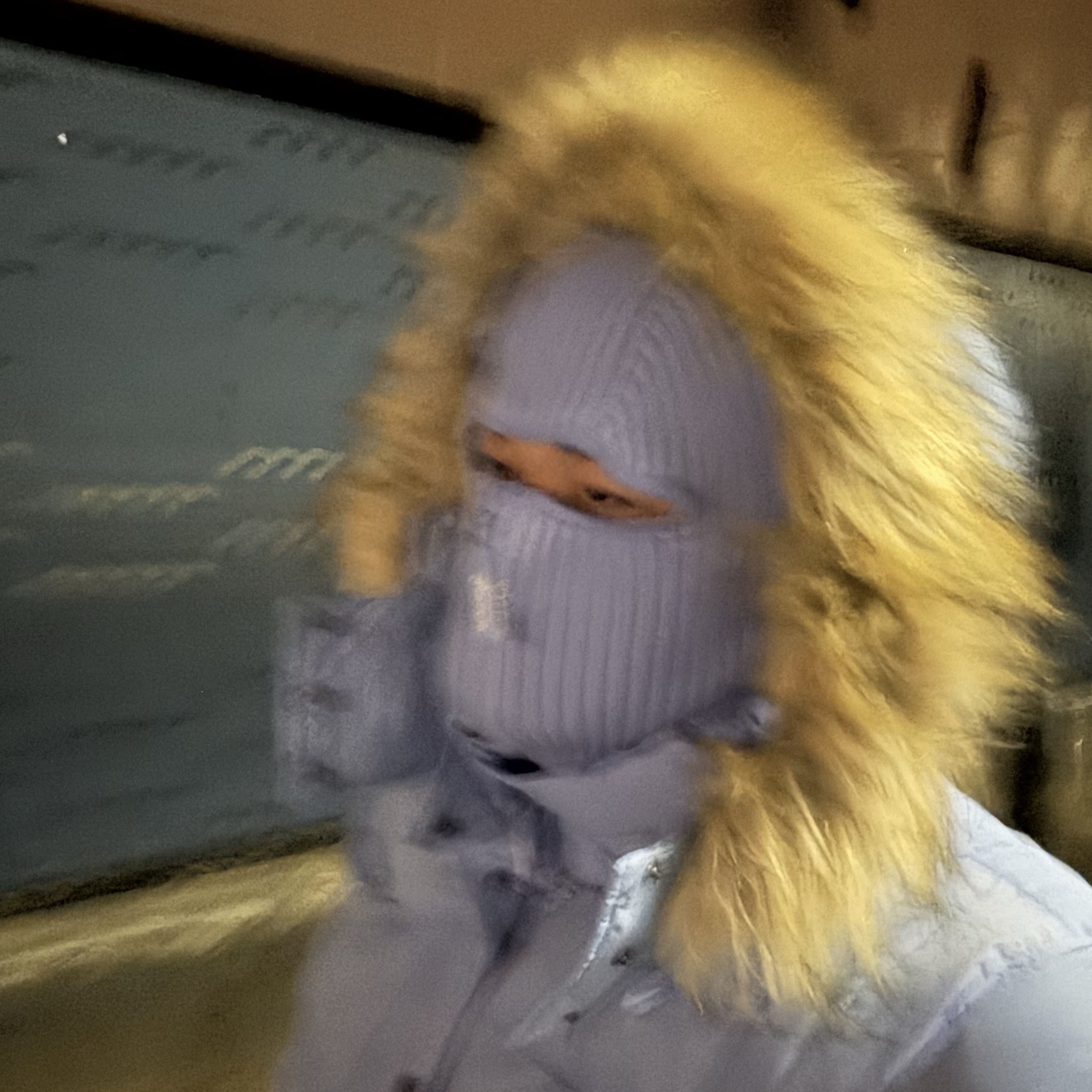 Supreme Facemask 700-Fill Down Puffer Jacket Light Blue - 25FW 착용 스타일 - 2