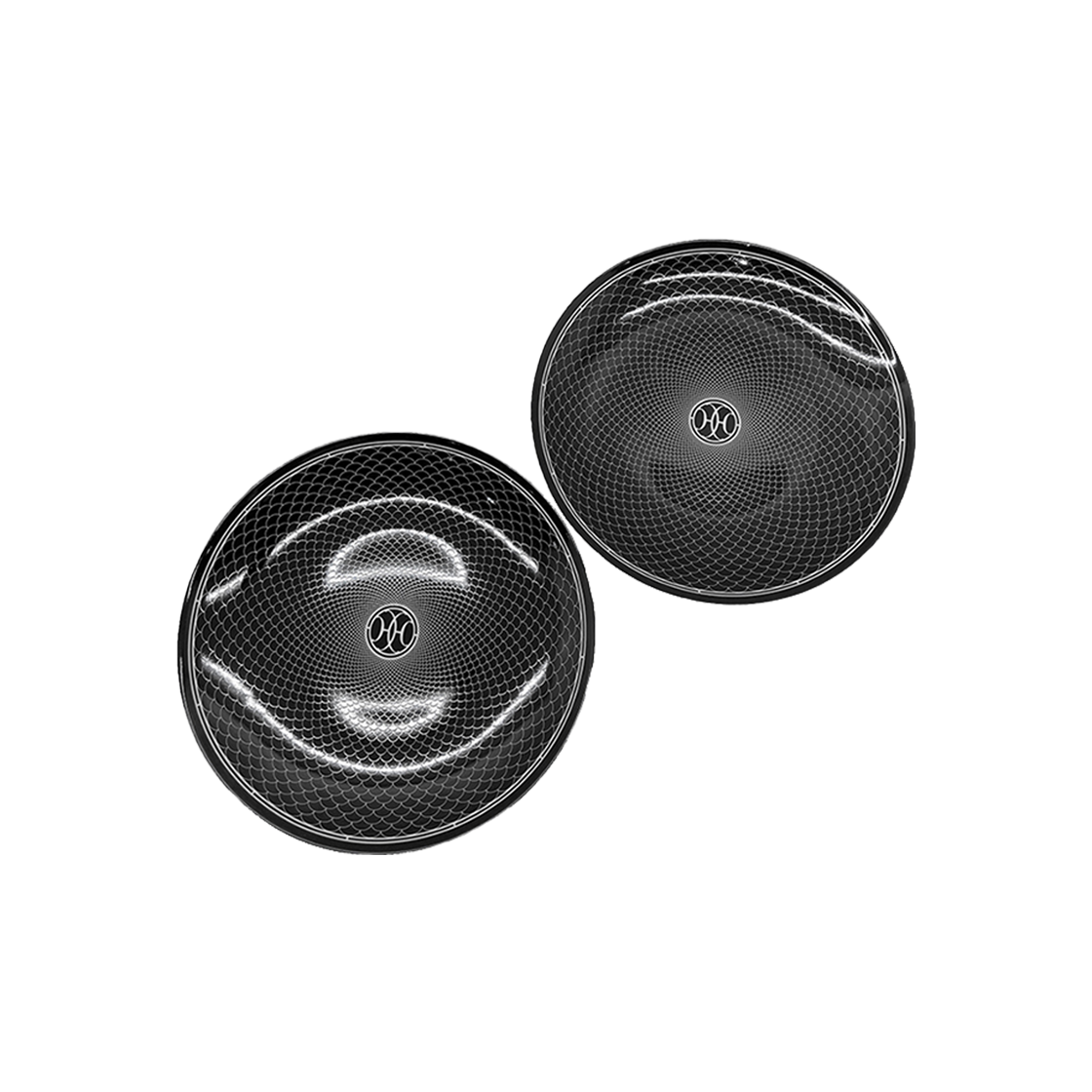 IT79KL89WBFS Hermes H Deco Black Plate Set (2 Pieces)