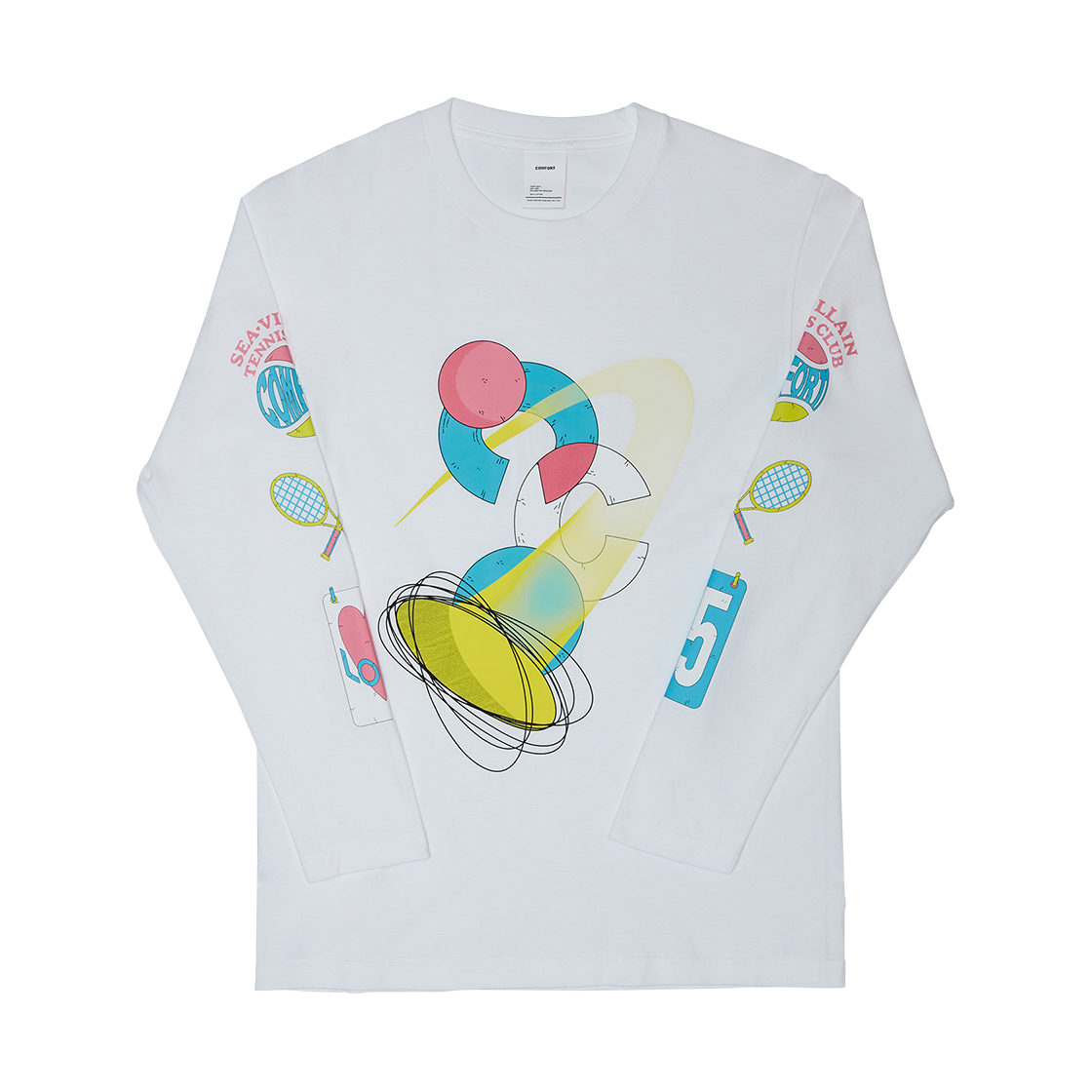 3PAPTS05 COMFORT Tennis Club Logo Long-Sleeve