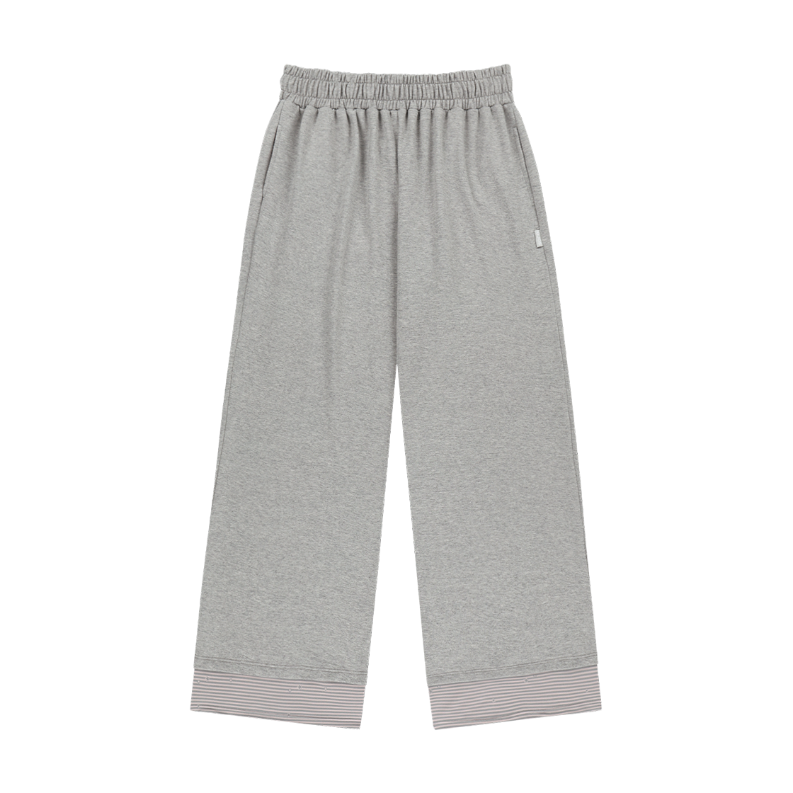 오호스 핫 픽스 로고 와이드 스웻팬츠 그레이(OJOS Hotfix Logo Wide Sweatpants / Grey)