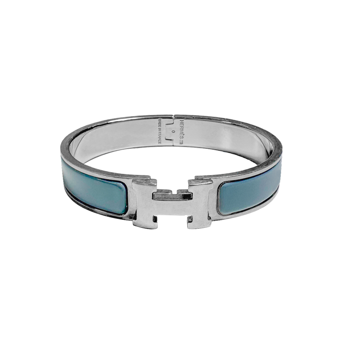 에르메스 클릭아슈 H 뱅글 브레이슬릿 팔찌 라이트 블루 PM(Hermes Click H Bracelet - Light Blue)